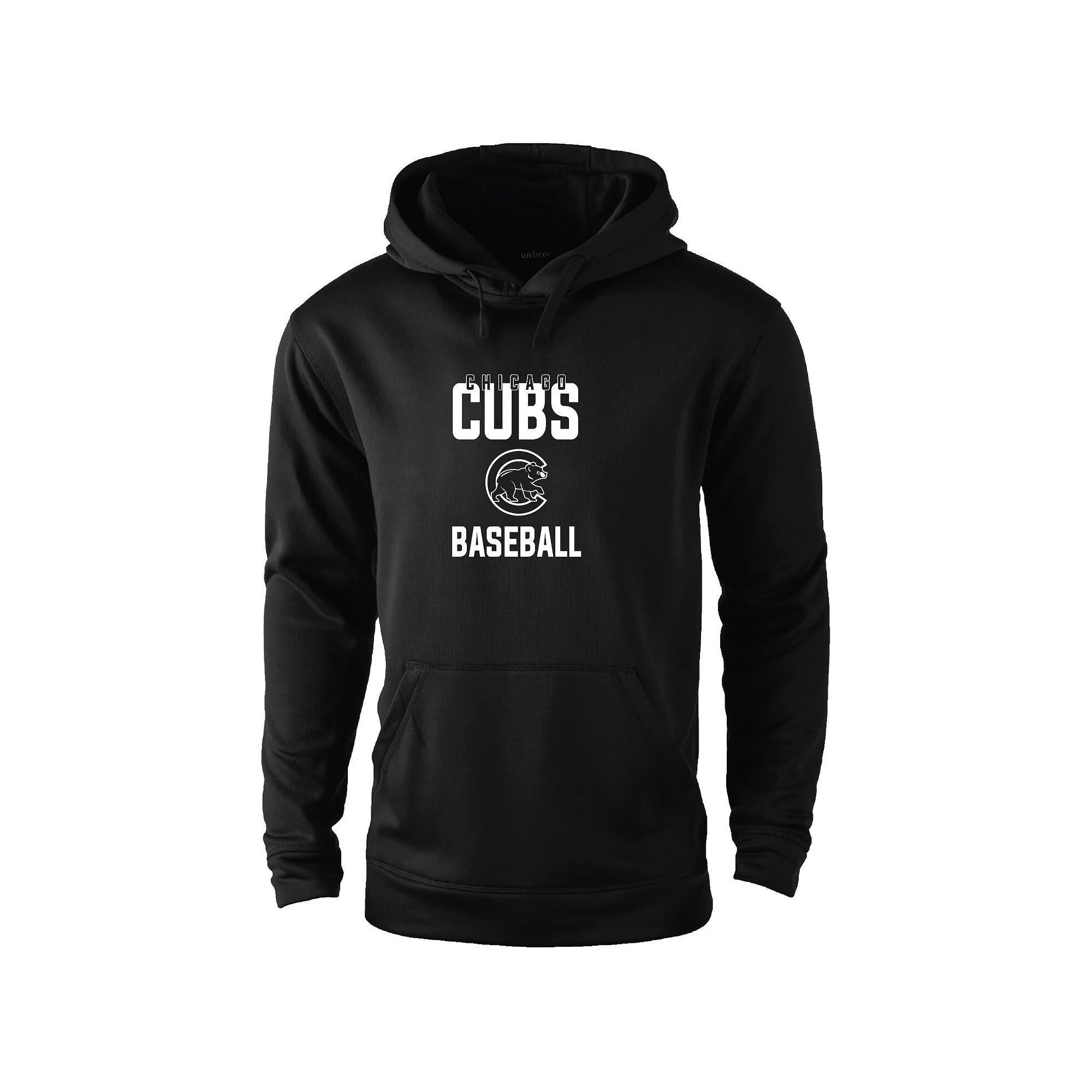 Men's Dunbrooke Black Chicago Cubs Champion Pullover Hoodie,  Product Image
