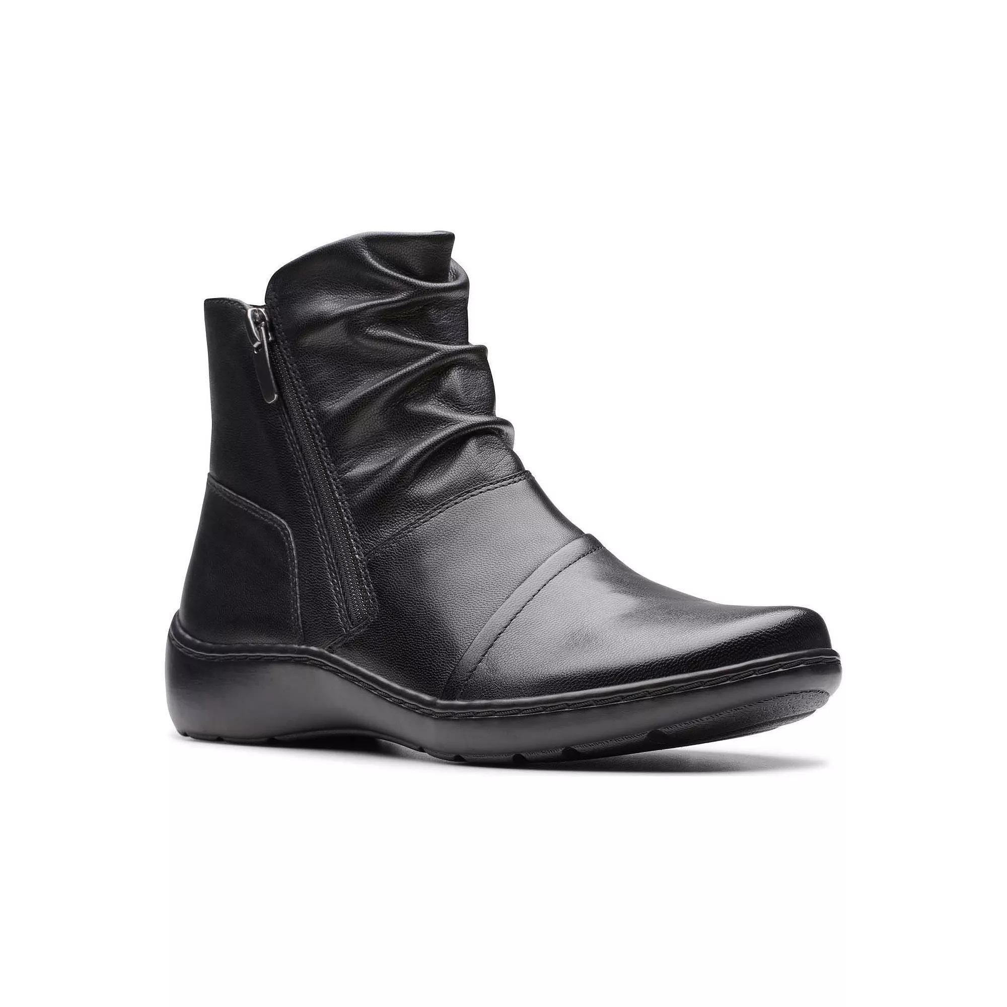 Clarks® Cora Pace Women's Leather Boots,  Product Image