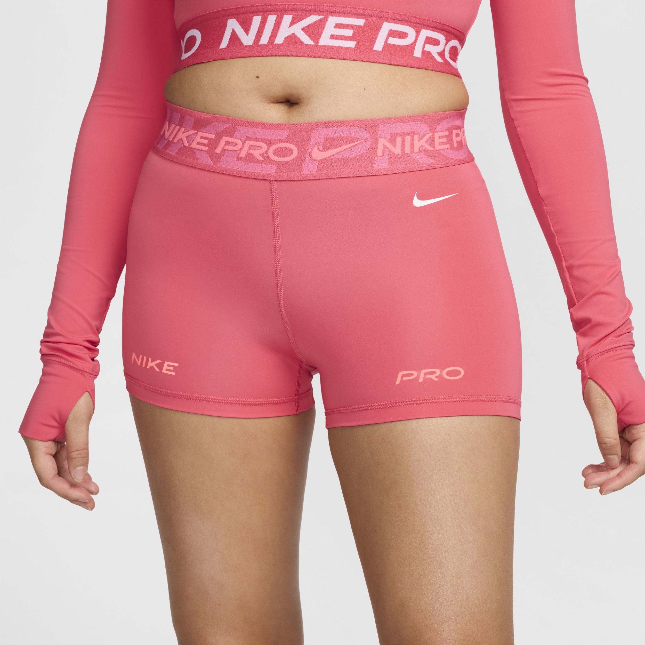 Women's Nike Pro Mid-Rise 3" Graphic Biker Shorts Product Image
