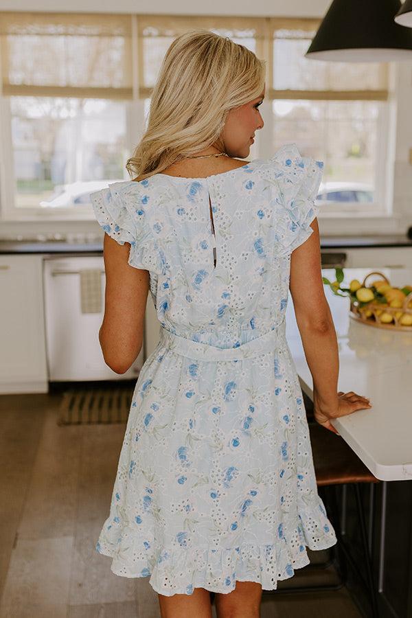 Charmed Evening Eyelet Mini Dress Product Image