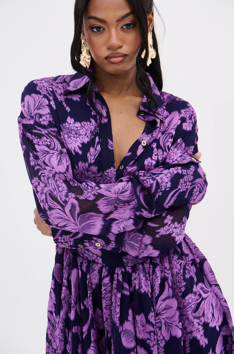 WOMAN OF THE HOUR PRINTED MINI DRESS Female Product Image