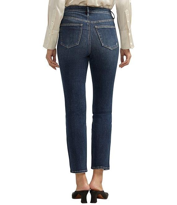 Silver Jeans Co. Isbister High Rise Straight Leg Power Stretch Jeans Product Image