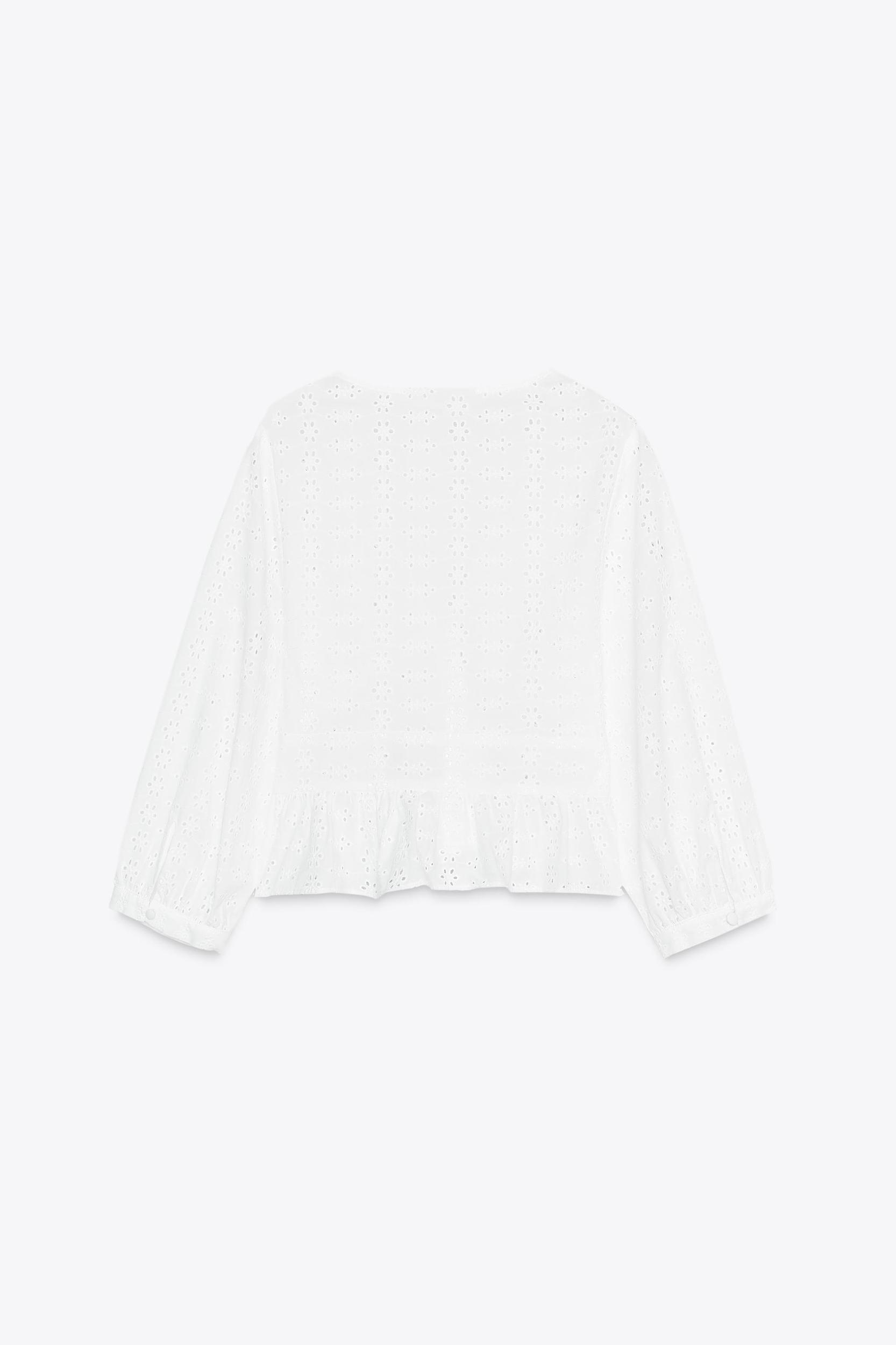 EYELET EMBROIDERY SHIRT Product Image