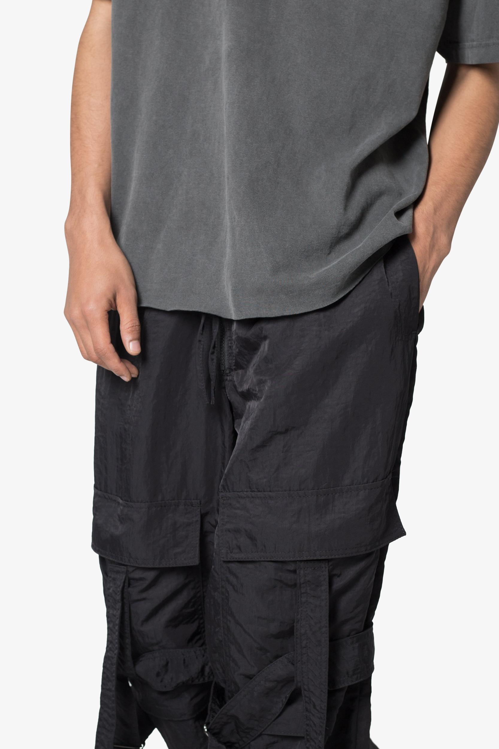 Ultra Baggy Strap Cargo Pants - Black Product Image