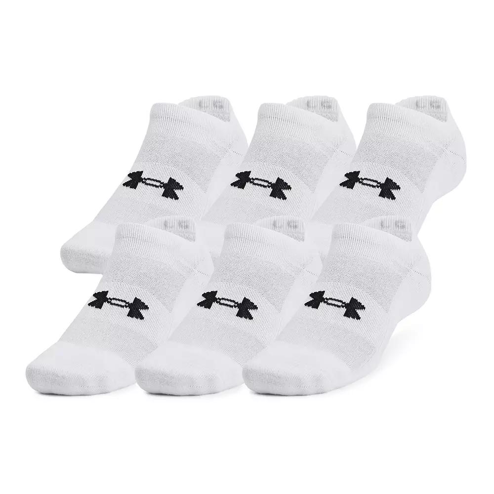 Men's Under Armour Training Cotton 6-Pack No Show Socks,  Product Image