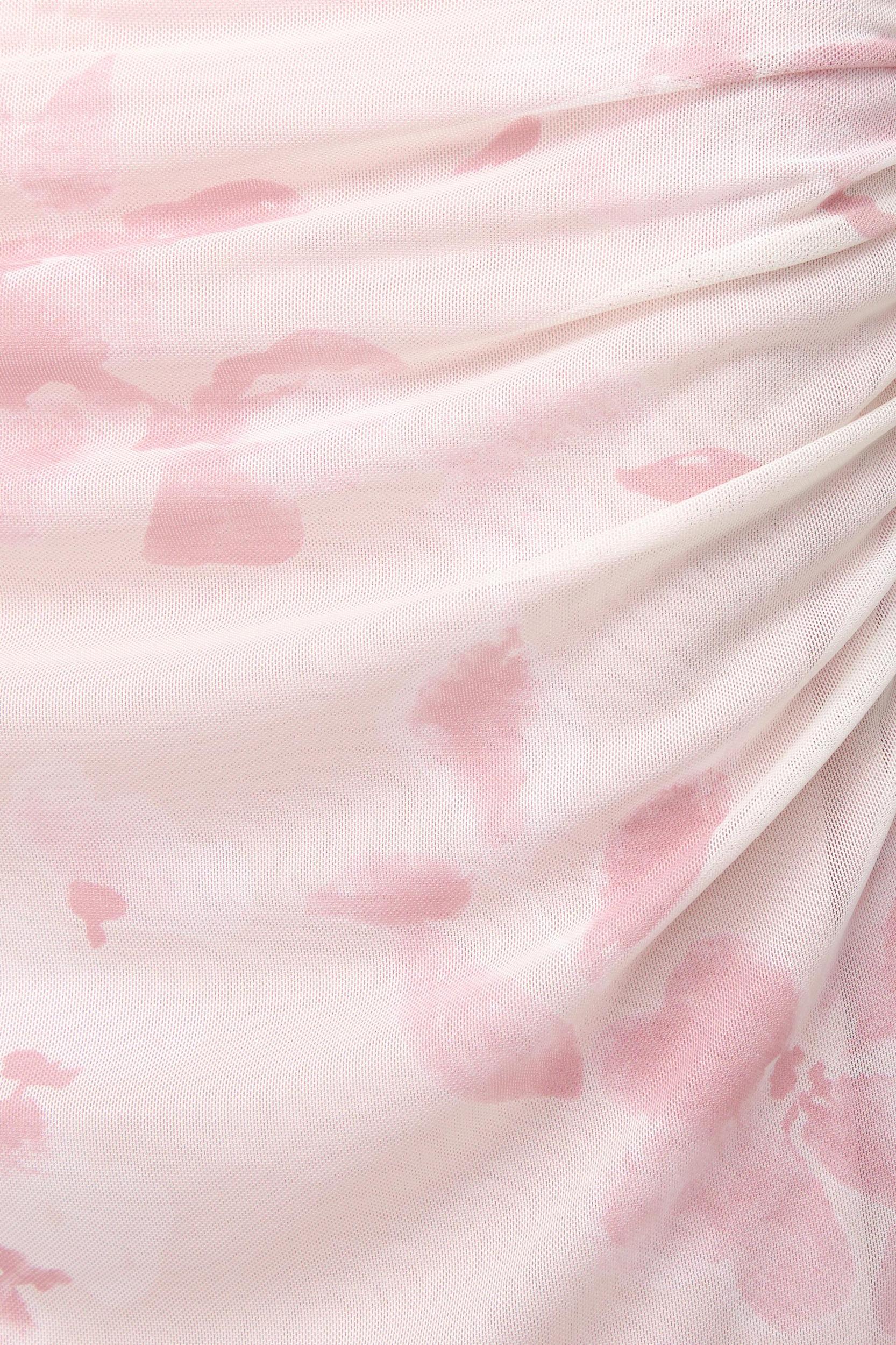 Floral midi skirt with gathering Product Image