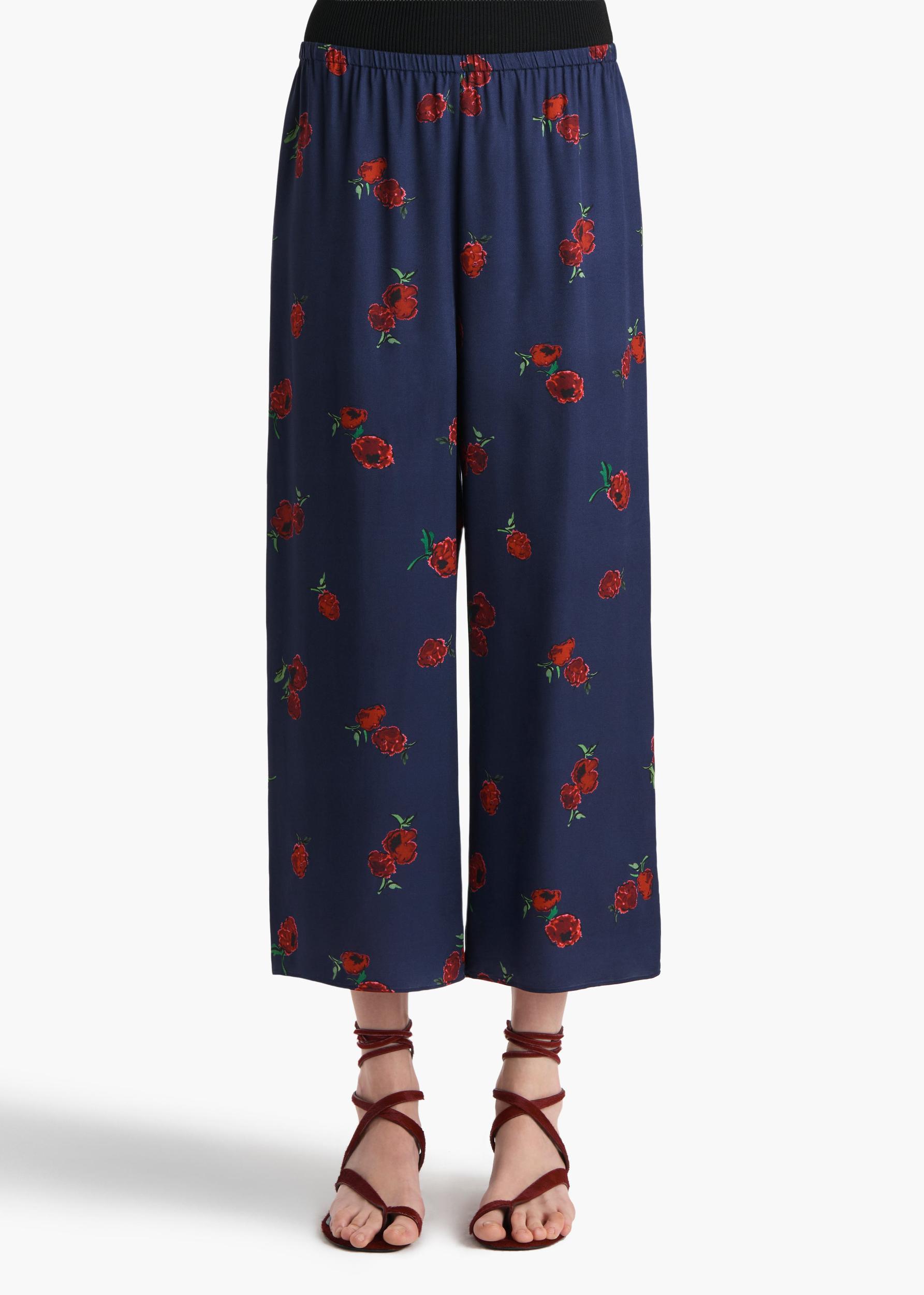 Mindy Pant in Amethyst with Raspberry Print Product Image