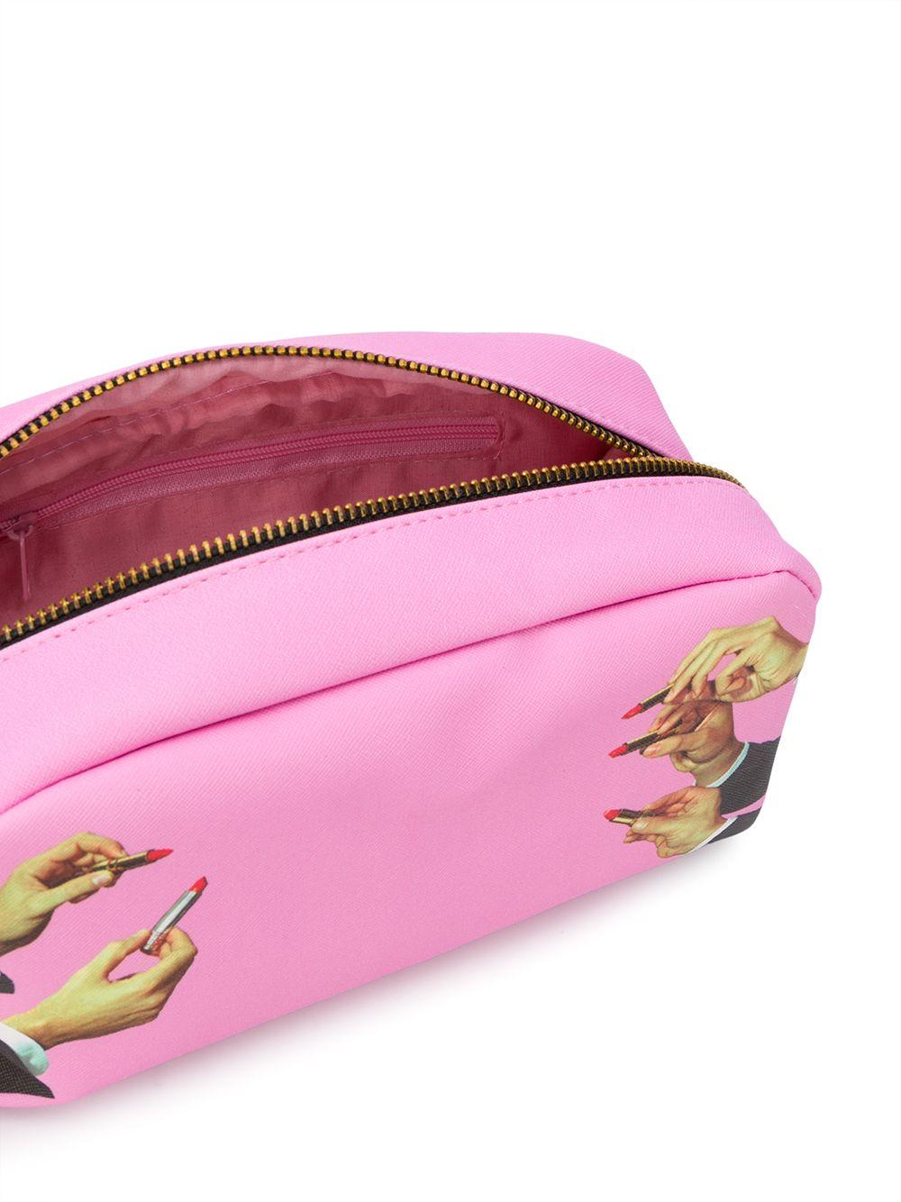 lipstick print makeup bag Product Image