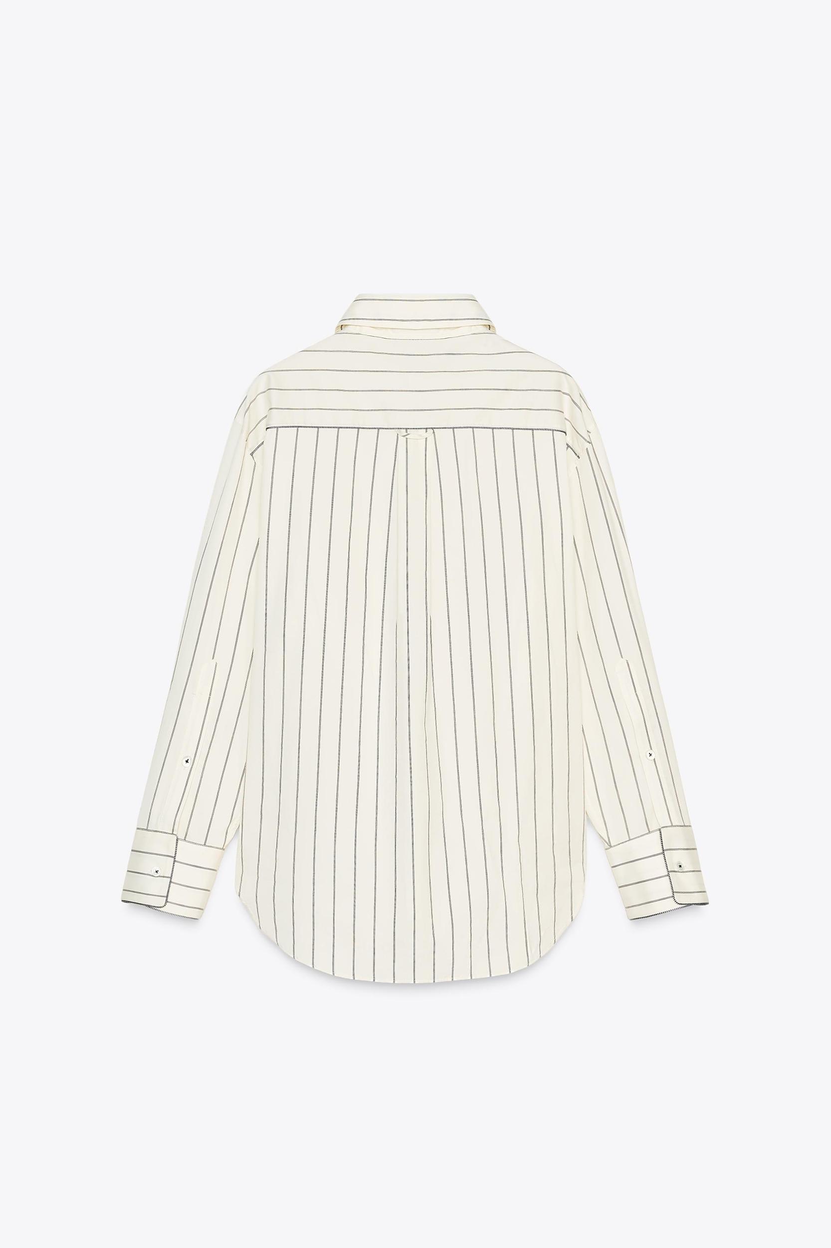 ZW COLLECTION STRIPED OVERSIZE SHIRT Product Image