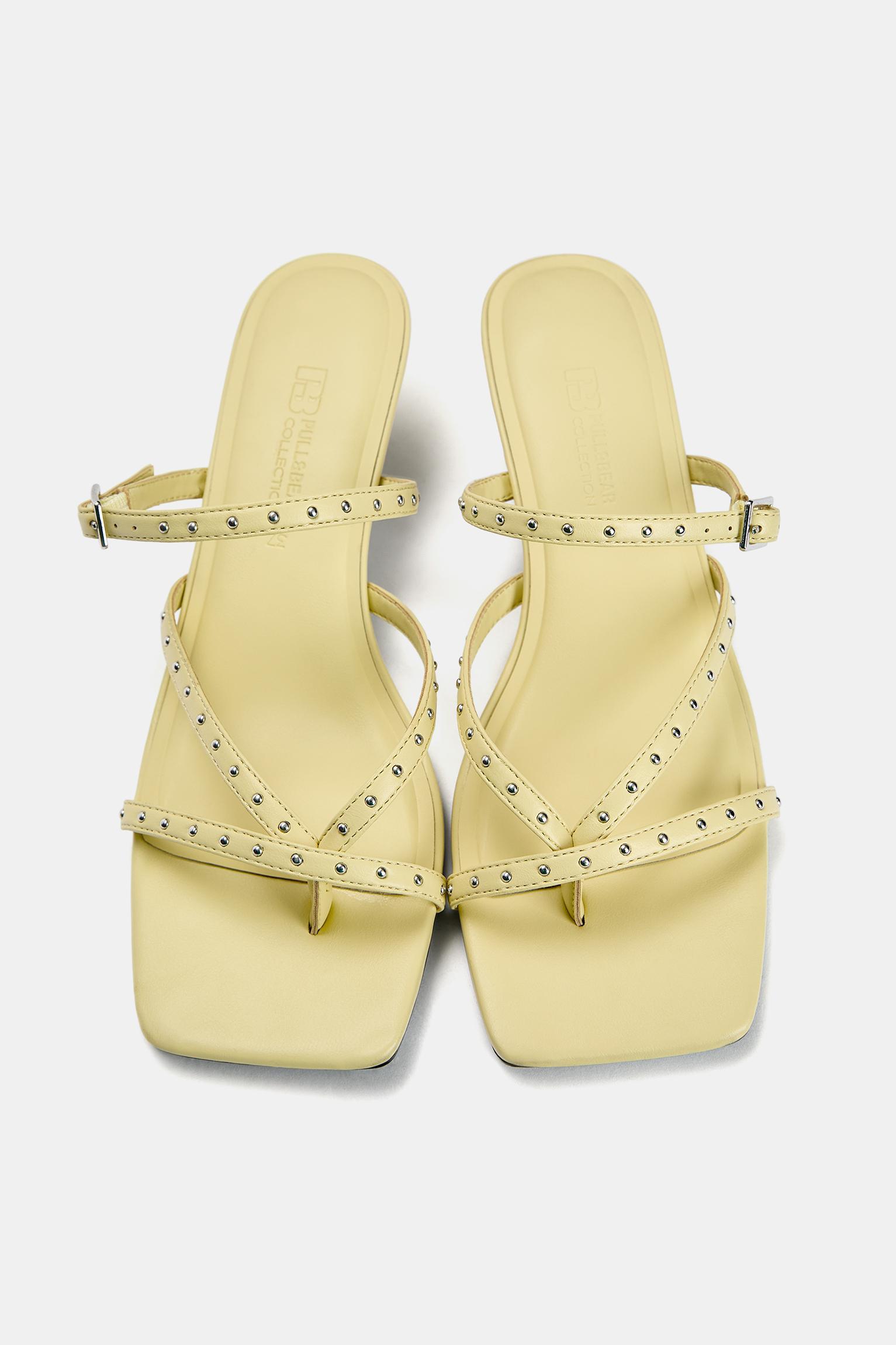 Studded heeled sandals Product Image