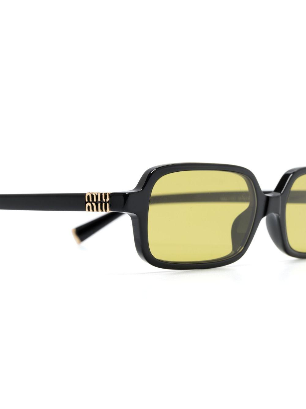logo-plaque rectangle-frame sunglasses Product Image