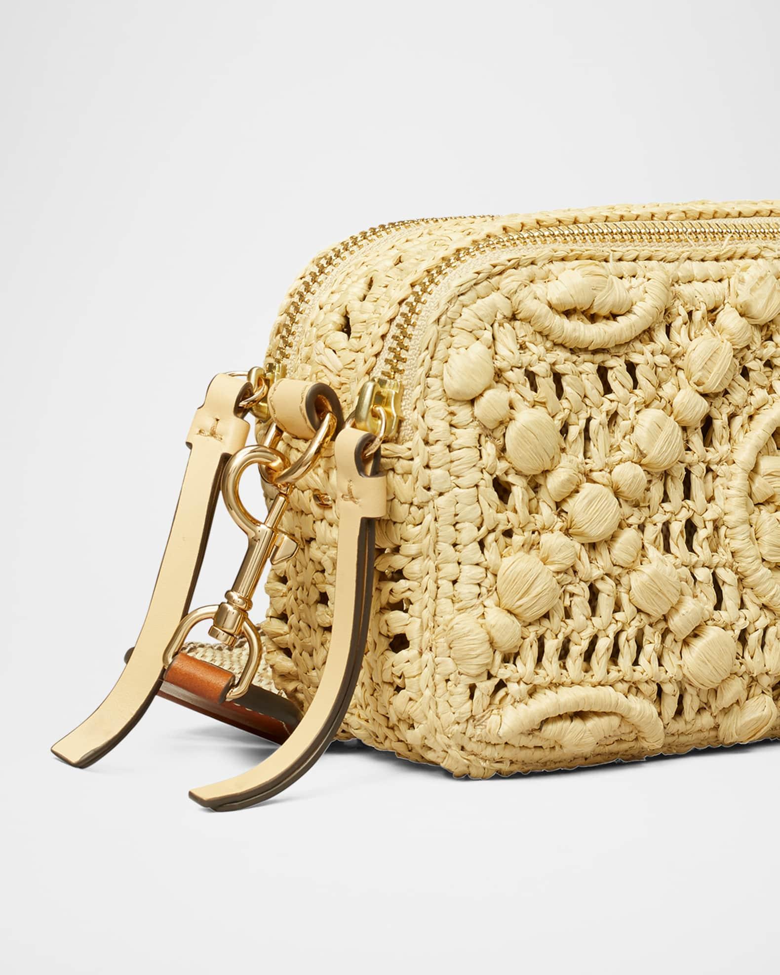 Miller T Monogram Raffia Mini Crossbody Bag Product Image