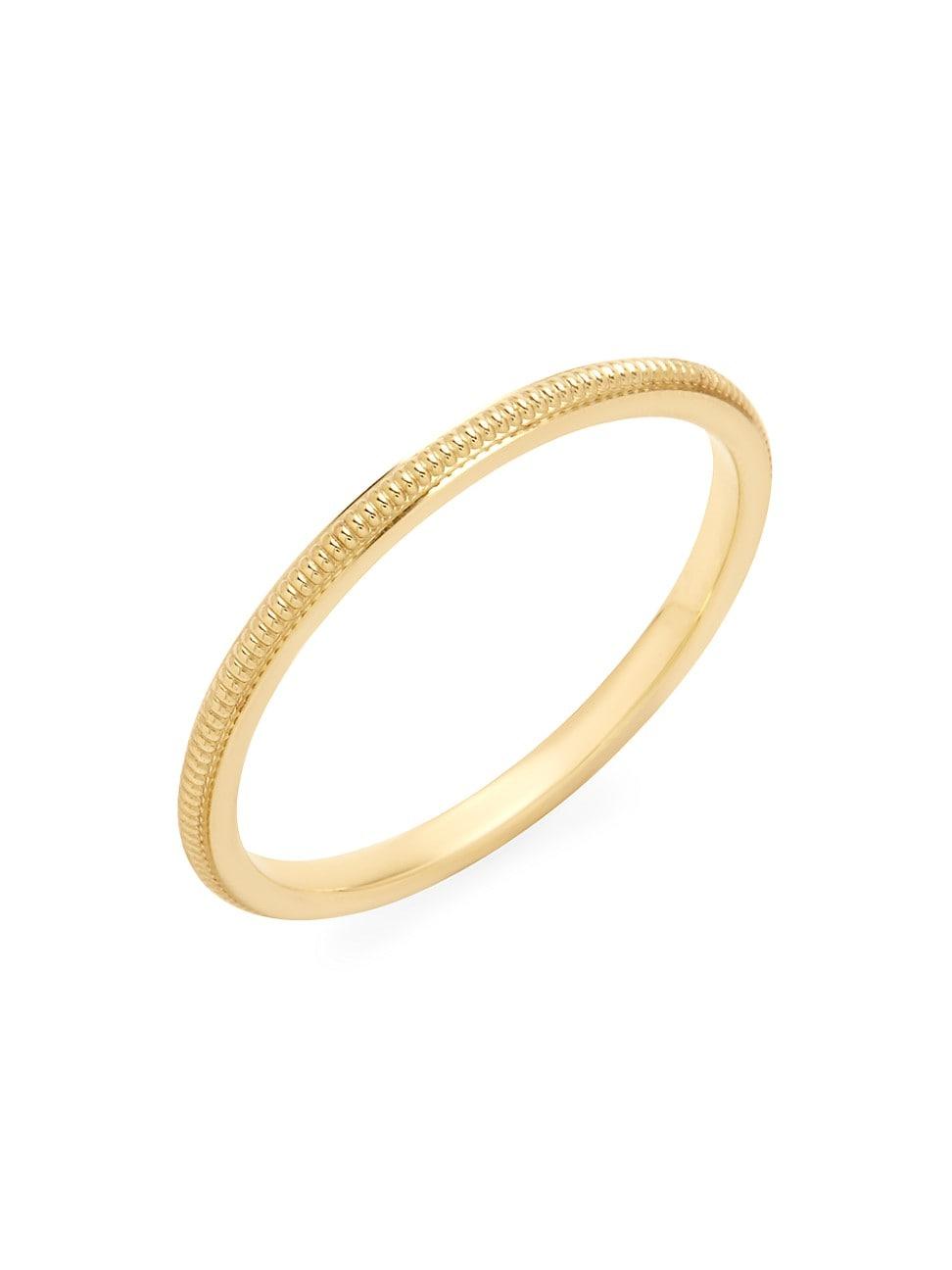 Womens Micaela 14K Yellow Gold Rope Ring Product Image