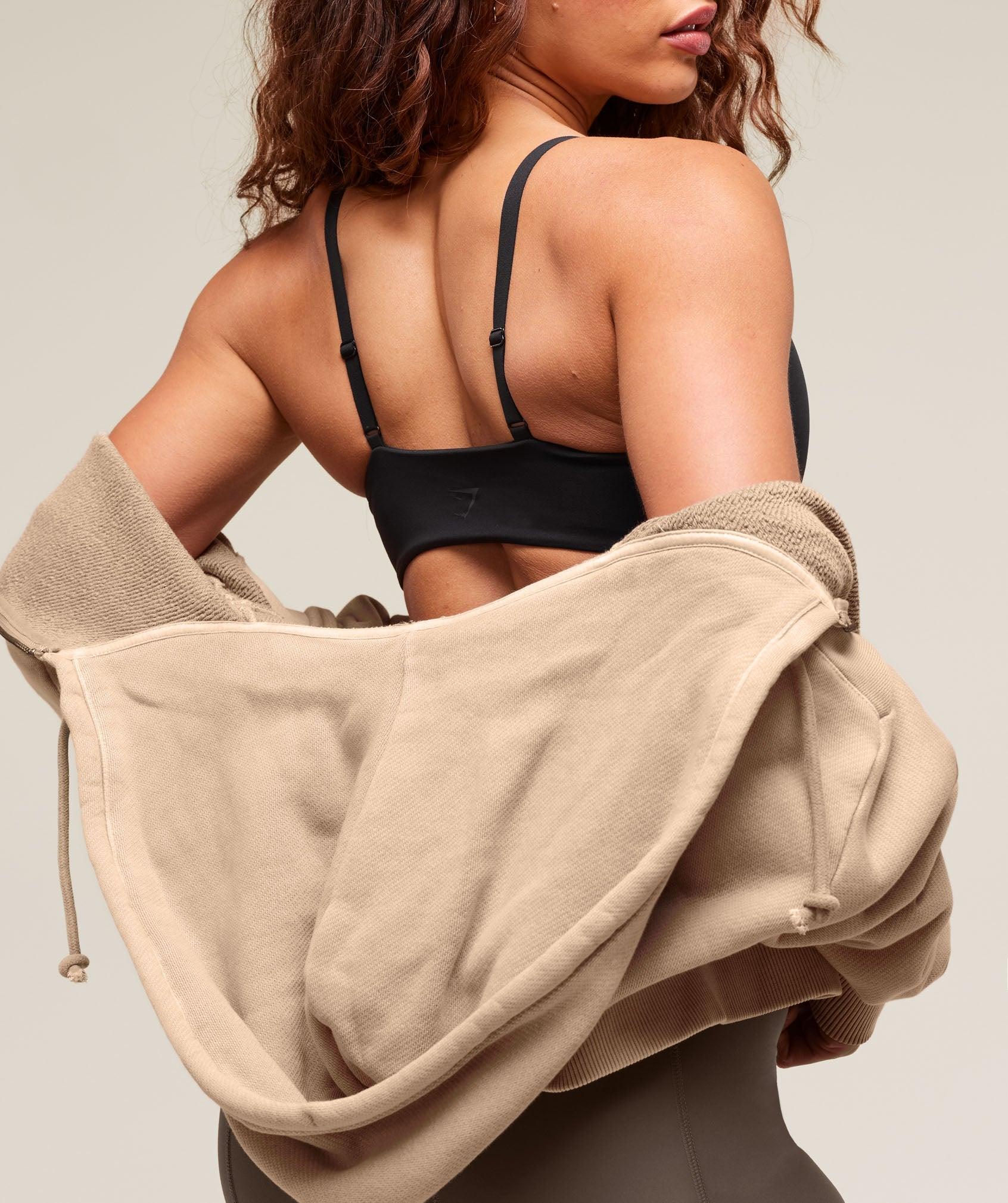 Gymshark Twist Front Bralette - Black Female Product Image