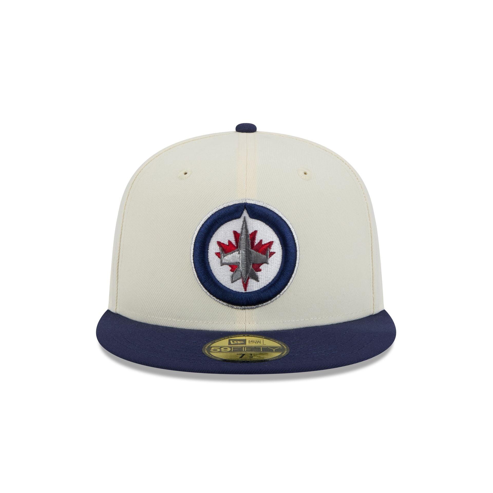 Winnipeg Jets Chrome White 59FIFTY Fitted Hat Male Product Image