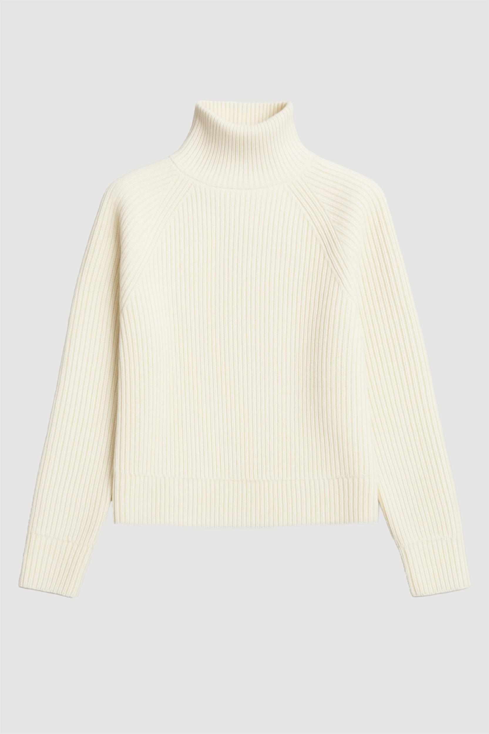 Hadeel Organic Cotton-Wool Mock-Neck Sweater Product Image
