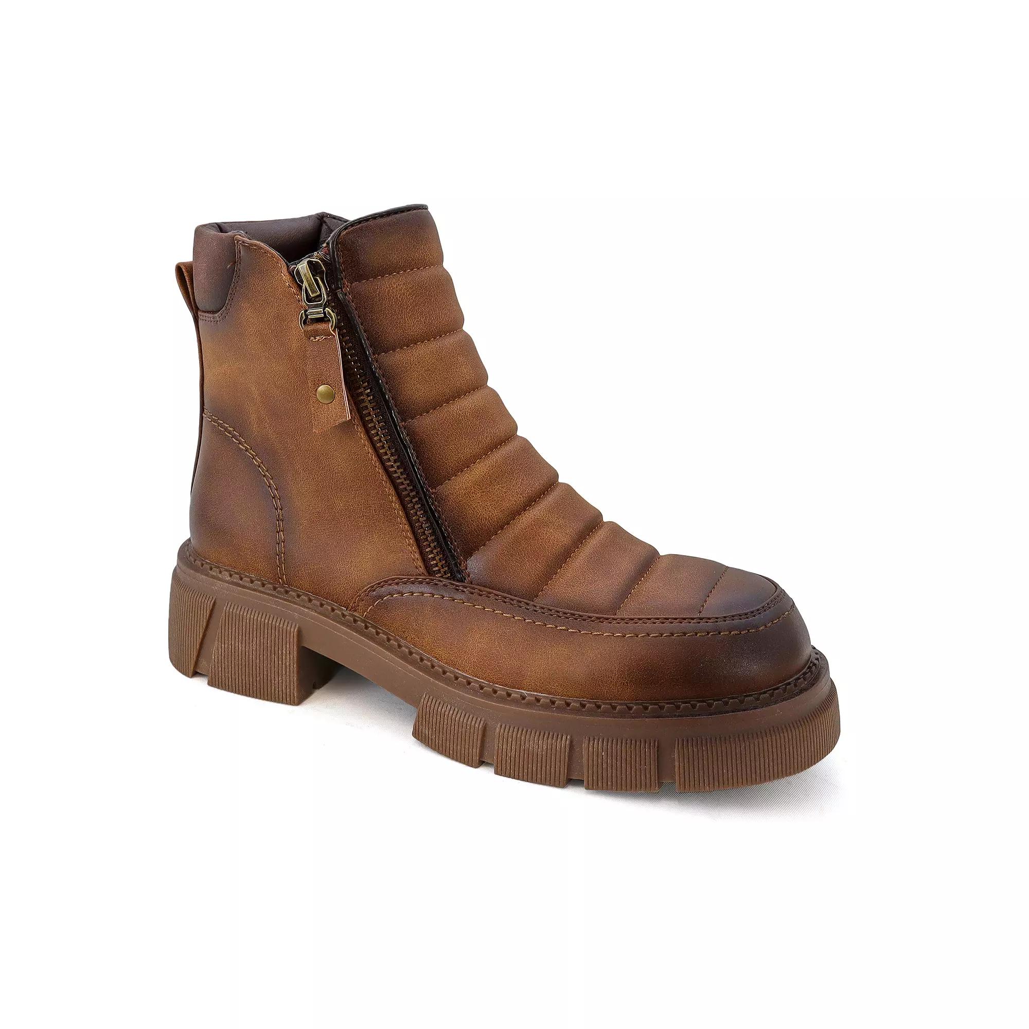 Yoki Ambrea Women's Quilted Riding Booties,  Product Image