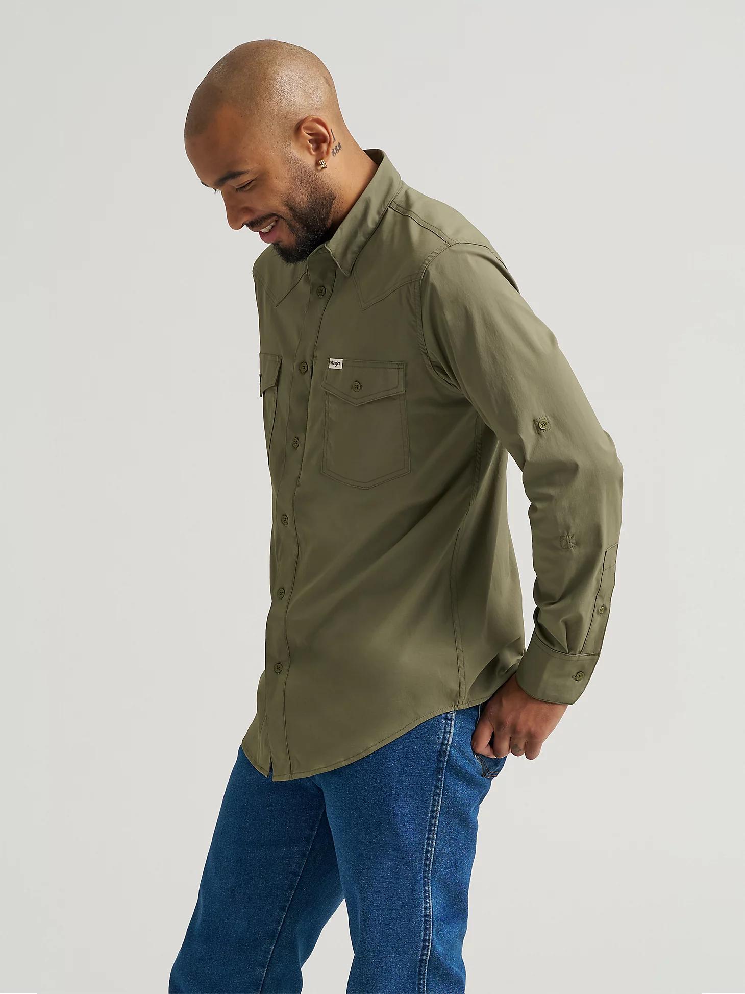 Wrangler All Terrain Gear Men's Technical Shirt in Olivine Product Image