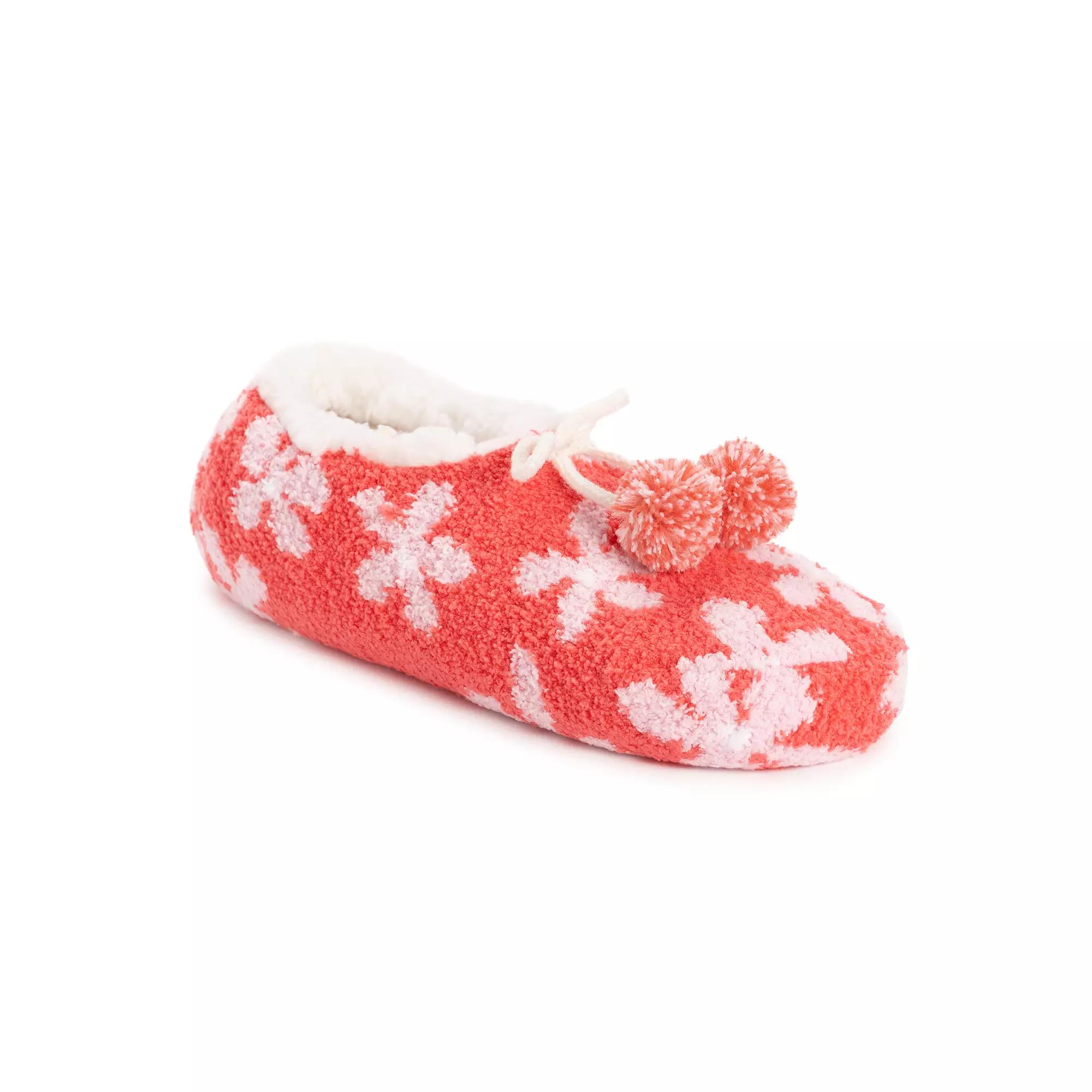 MUK LUKS Womens Cozy Sherpa-Lined Ballerina Slippers Product Image