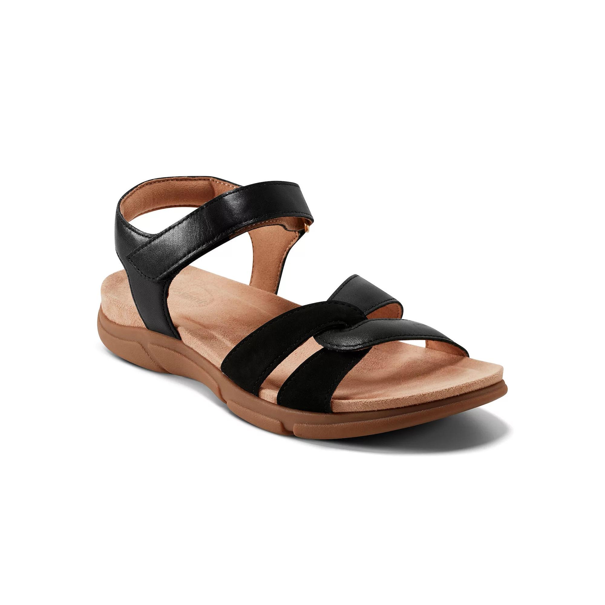 Easy Spirit Marian Womens Leather Adjustable Quarter-Strap Slingback Sandals Product Image