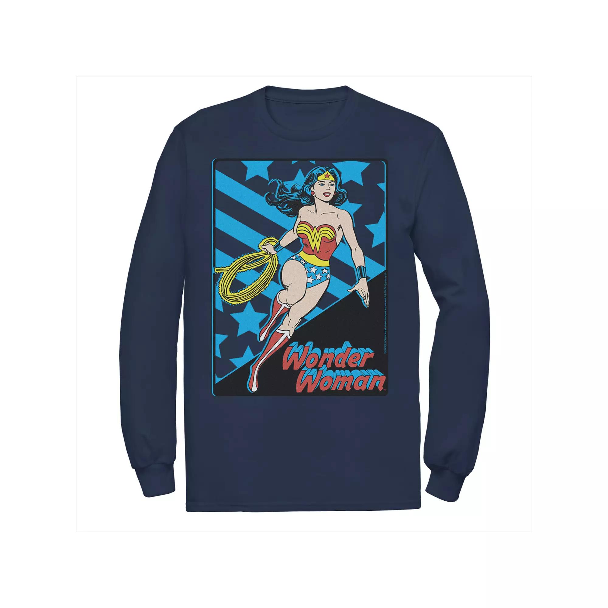 Men's DC Comics Wonder Woman Stars And Stripes Poster Tee,  Product Image