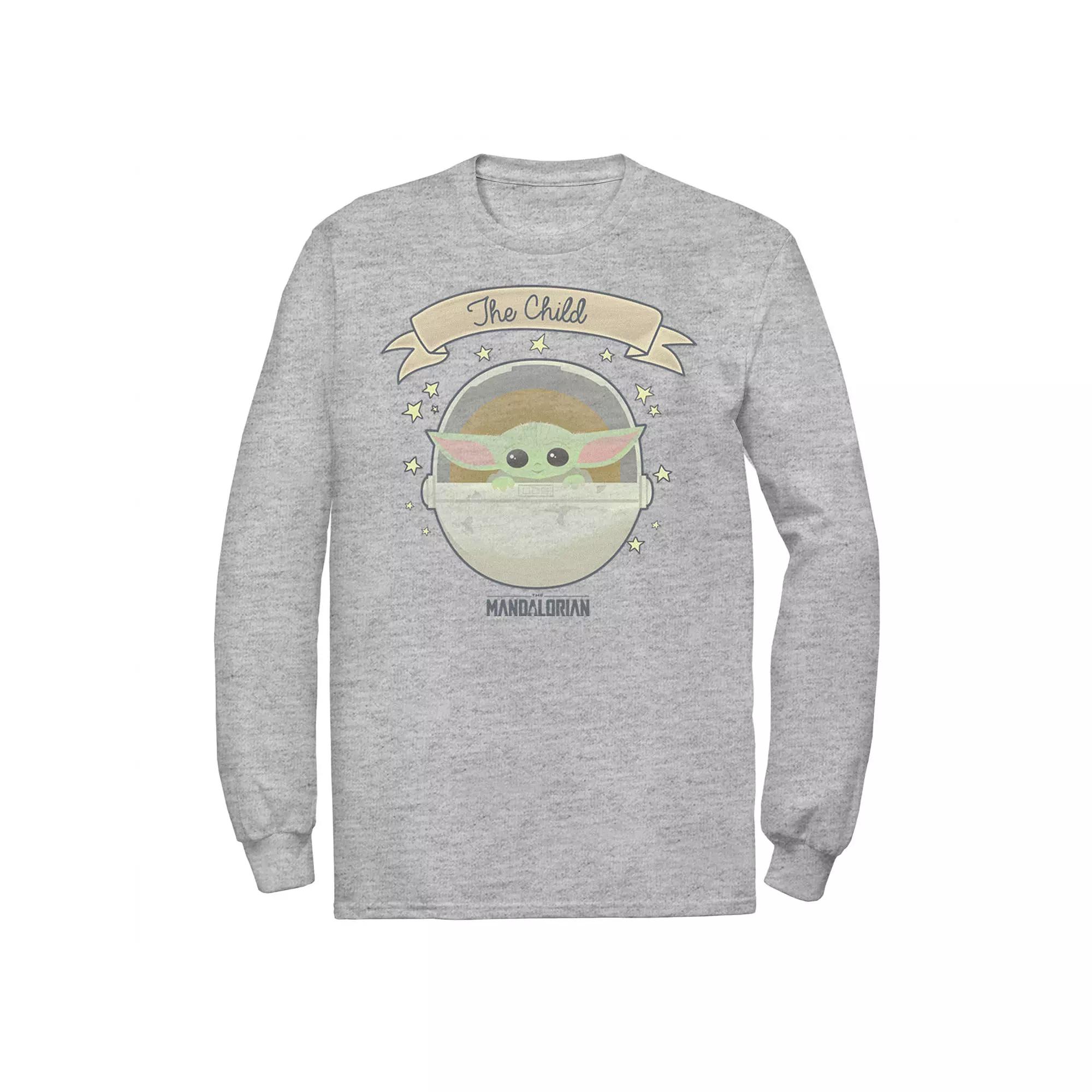 Men's Star Wars The Mandalorian The Child Cute Star Bassinet Tee,  Product Image