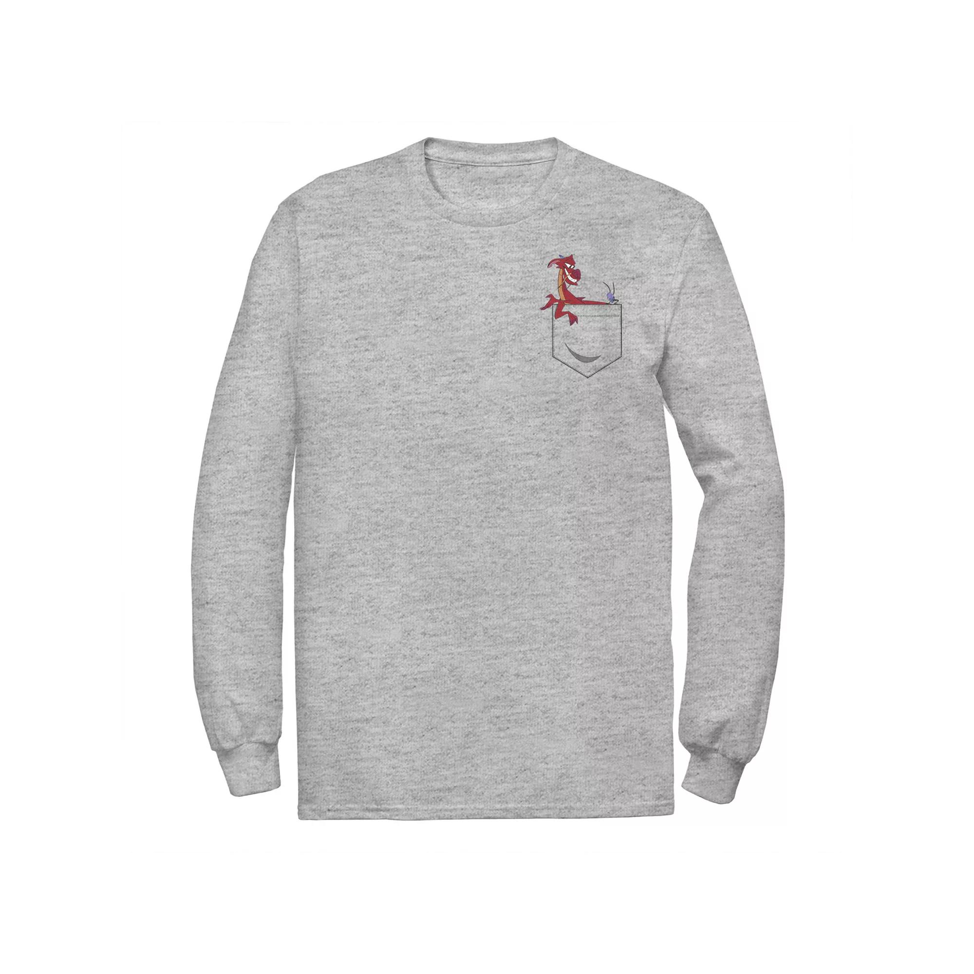 Men's Disney's Mulan Mushu Left Chest Pocket Tee,  Product Image