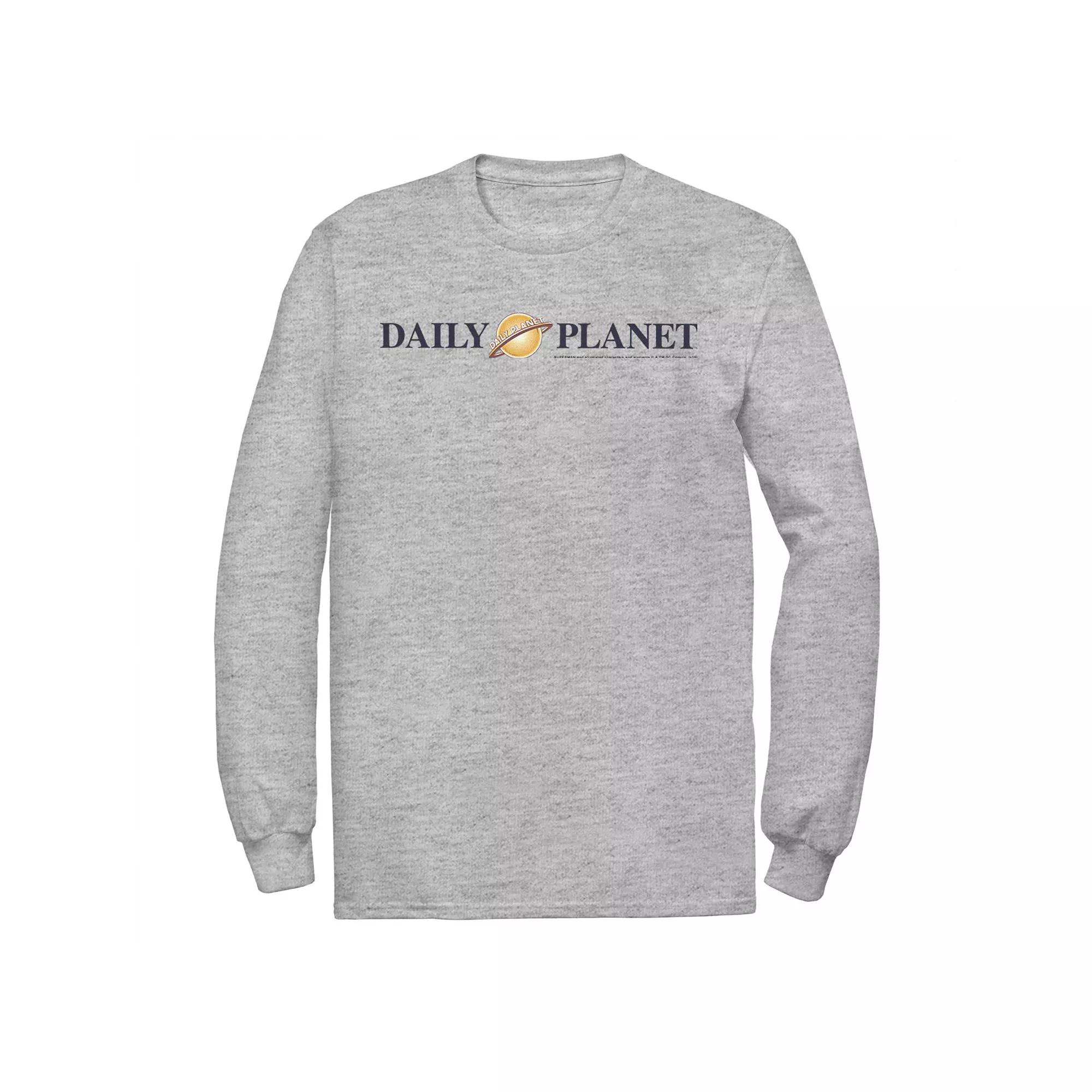 Men's DC Comics Superman Daily Planet Logo Long Sleeve Graphic Tee,  Product Image