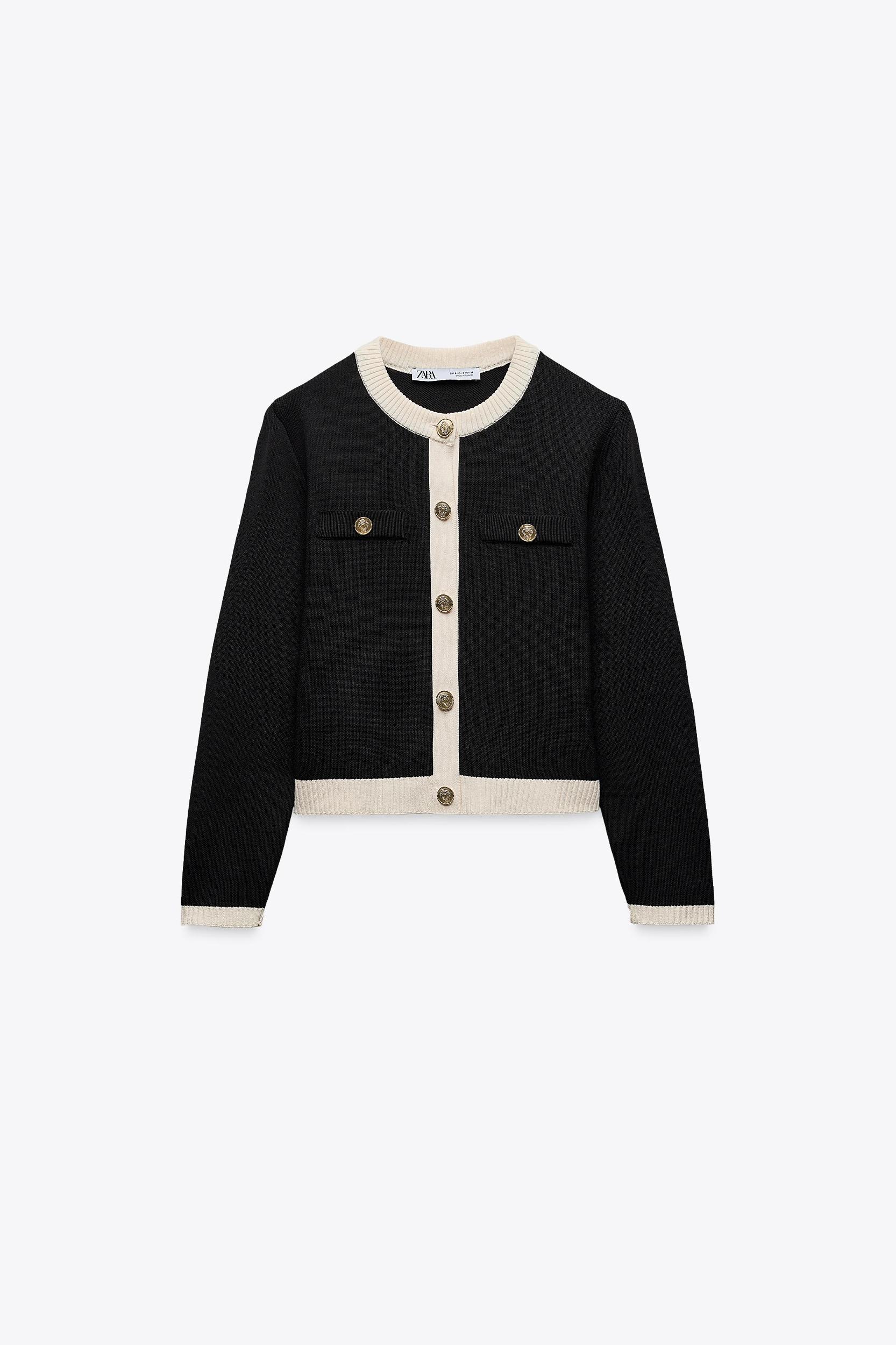 CARDIGAN WITH GOLD BUTTONS Product Image