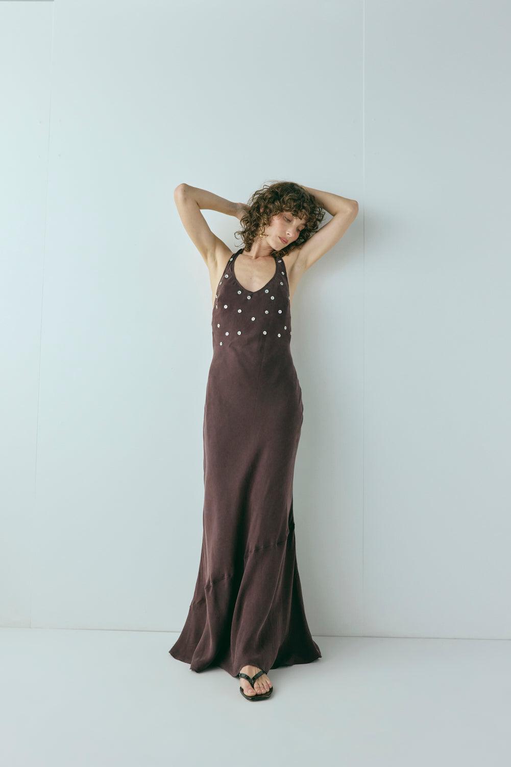 Daliah Maxi Dress Wine Product Image