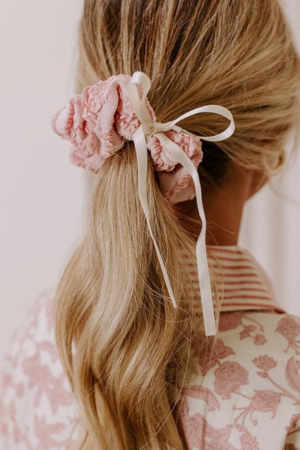 Chic Mindset Scrunchie in Ivory Product Image