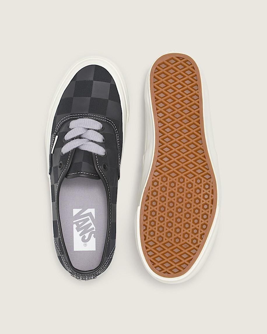 Premium Authentic Checkerboard Shoe in Black| Vans US Product Image