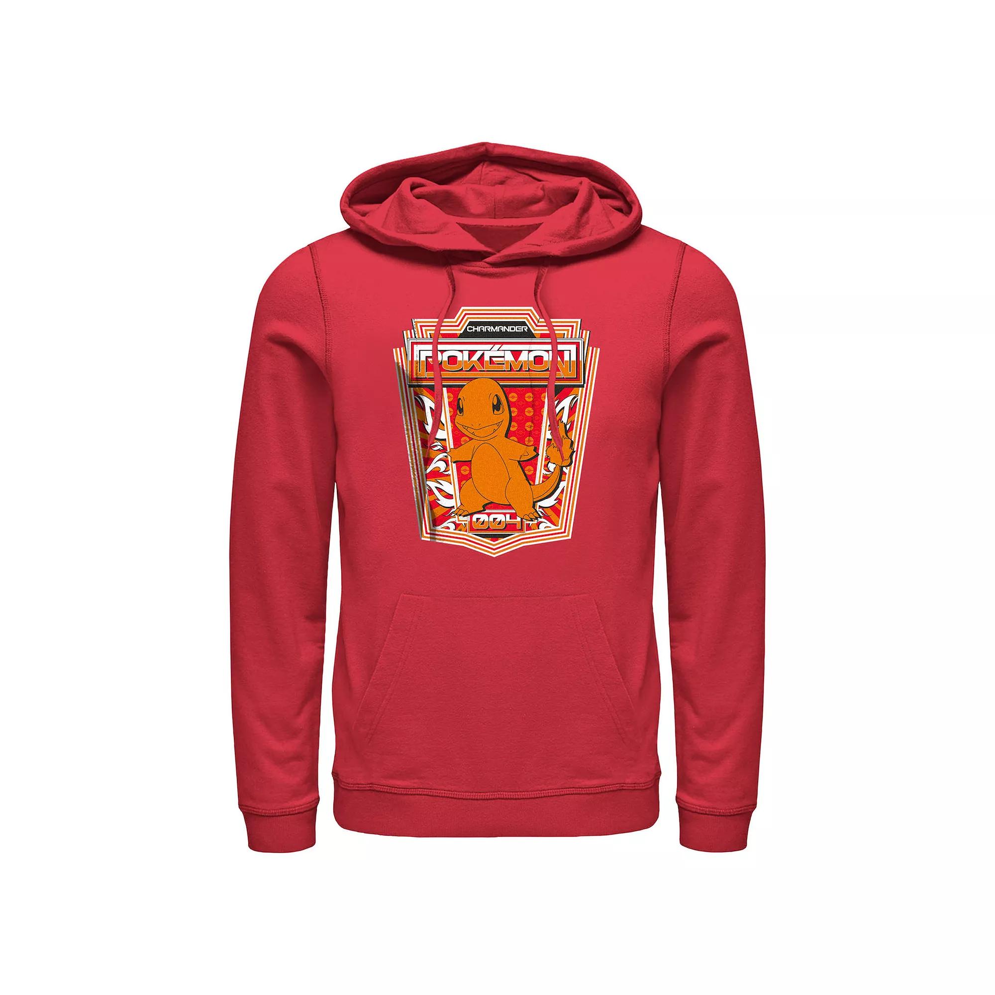 Men's Pokemon Charmander Badge Hoodie, Size: XXL, Red Product Image
