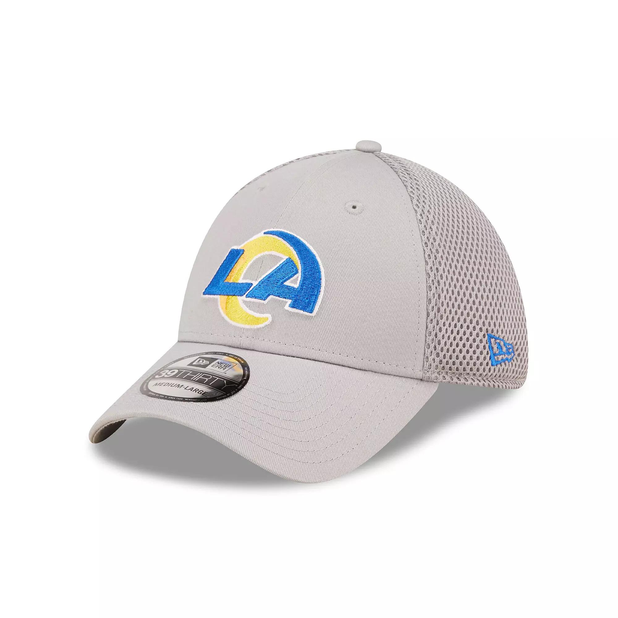 Men's New Era Gray Los Angeles Rams Team Neo 39THIRTY Flex Hat, Size: Medium/Large, Grey Product Image