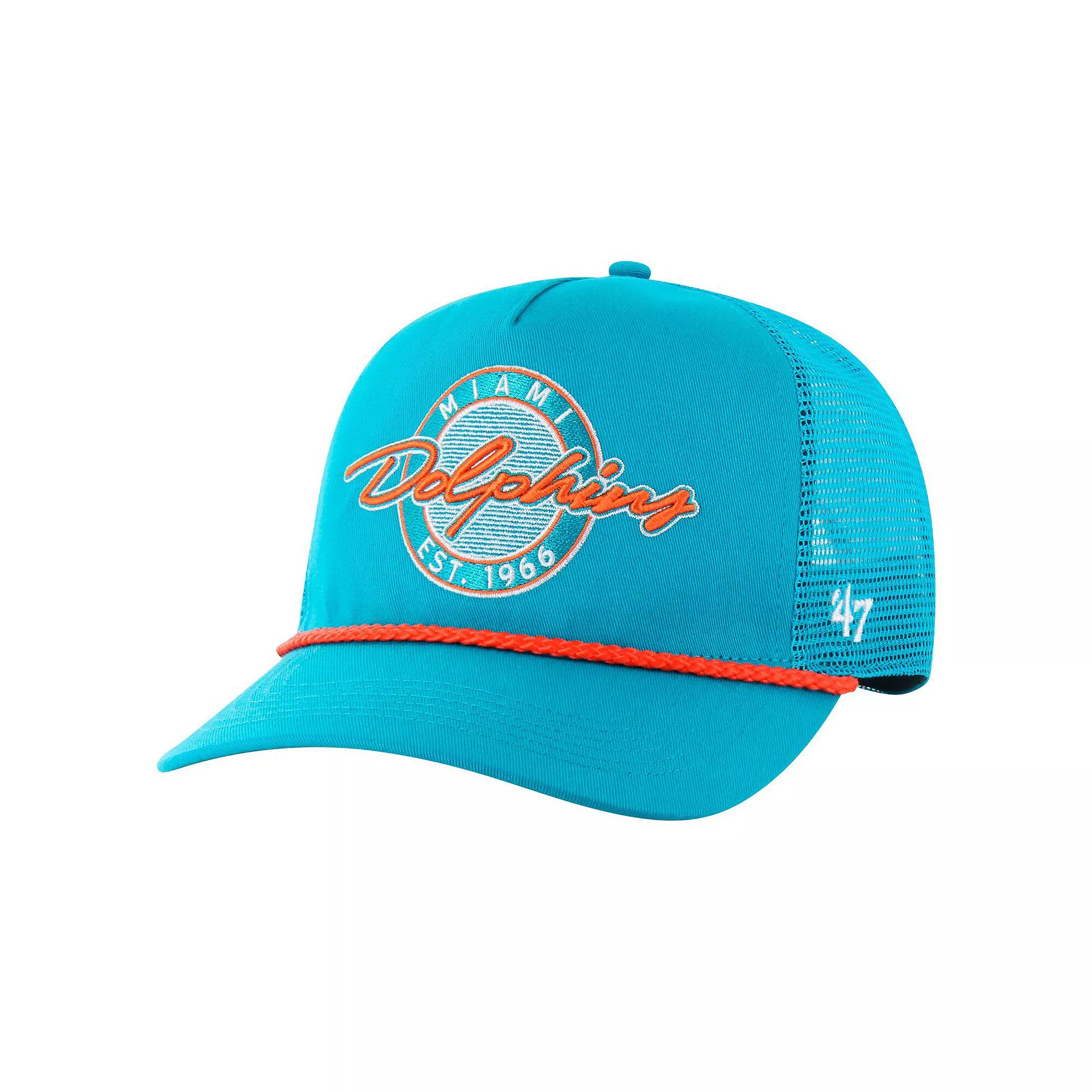Men's '47 Aqua Miami Dolphins Promenade Hitch Trucker Adjustable Hat, Turquoise A Product Image