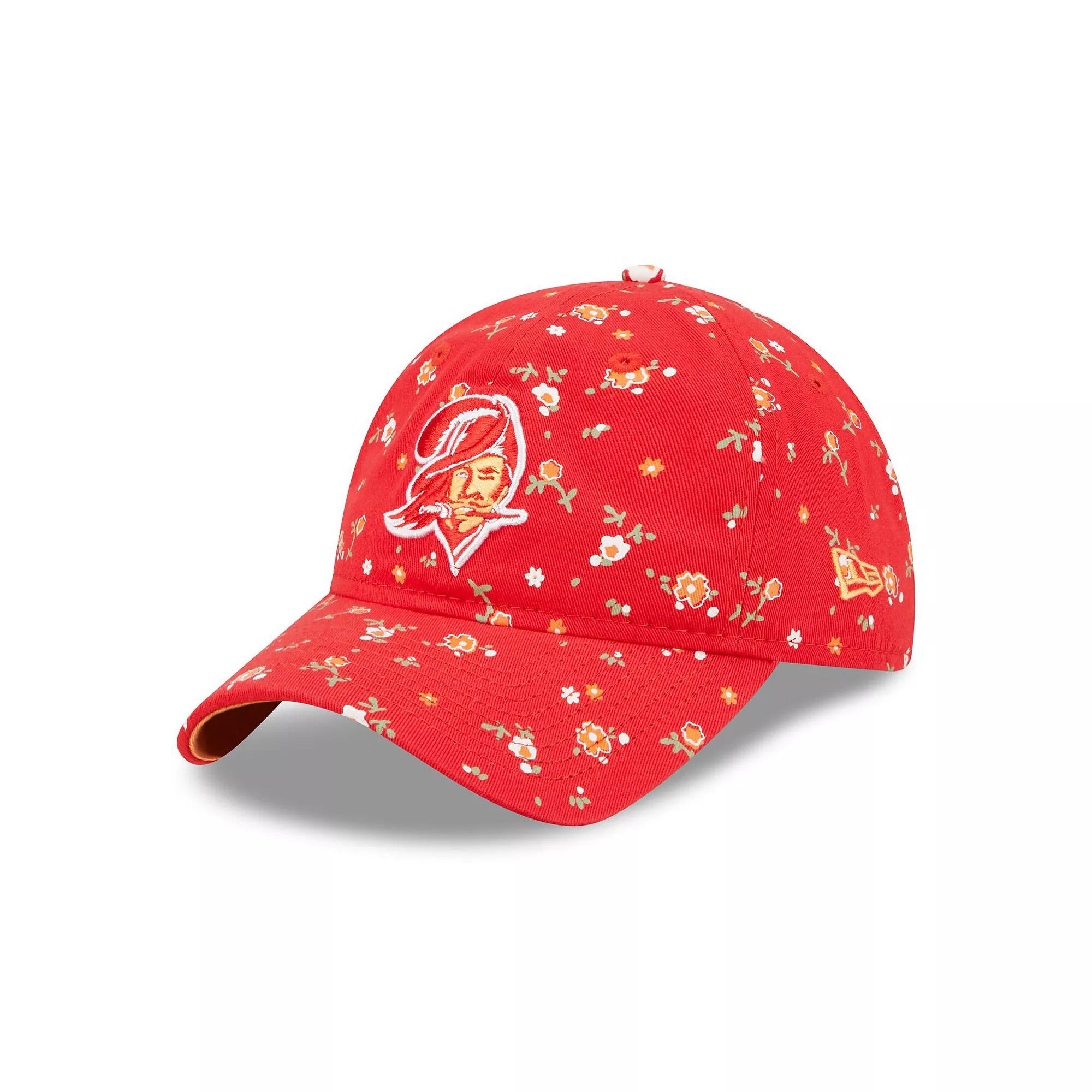 Women's New Era Red Tampa Bay Buccaneers  Floral 9TWENTY Adjustable Hat Product Image