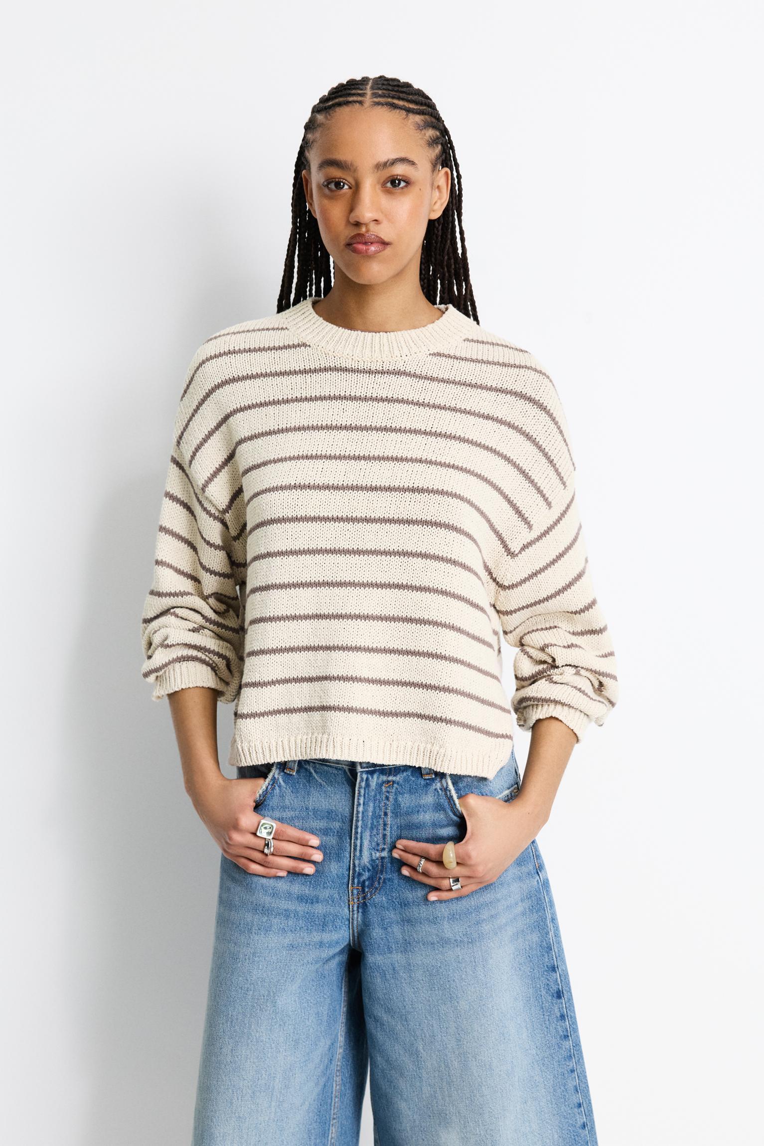 Oversize striped sweater Product Image