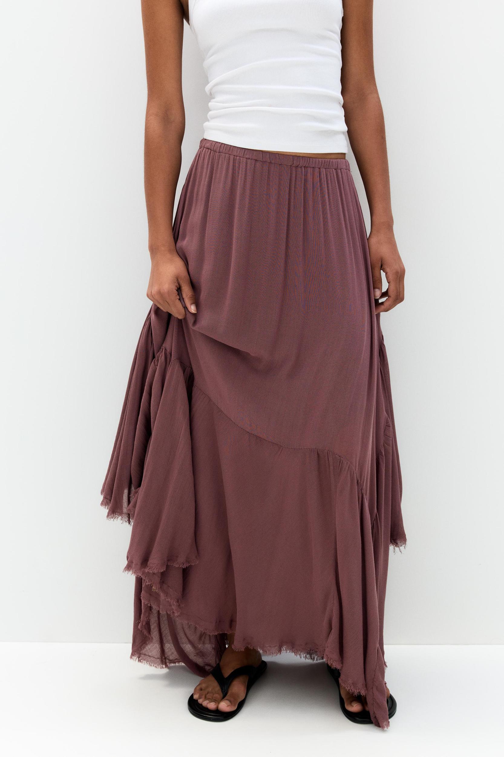 Asymmetric midi skirt Product Image