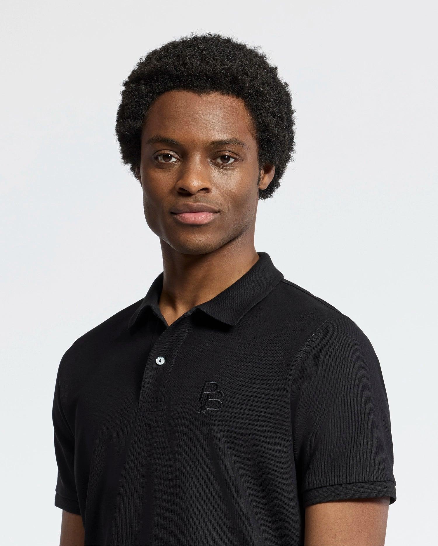 MENS NICHOLSON RIB COLLAR PIQUE POLO - B6K401F200 Male Product Image