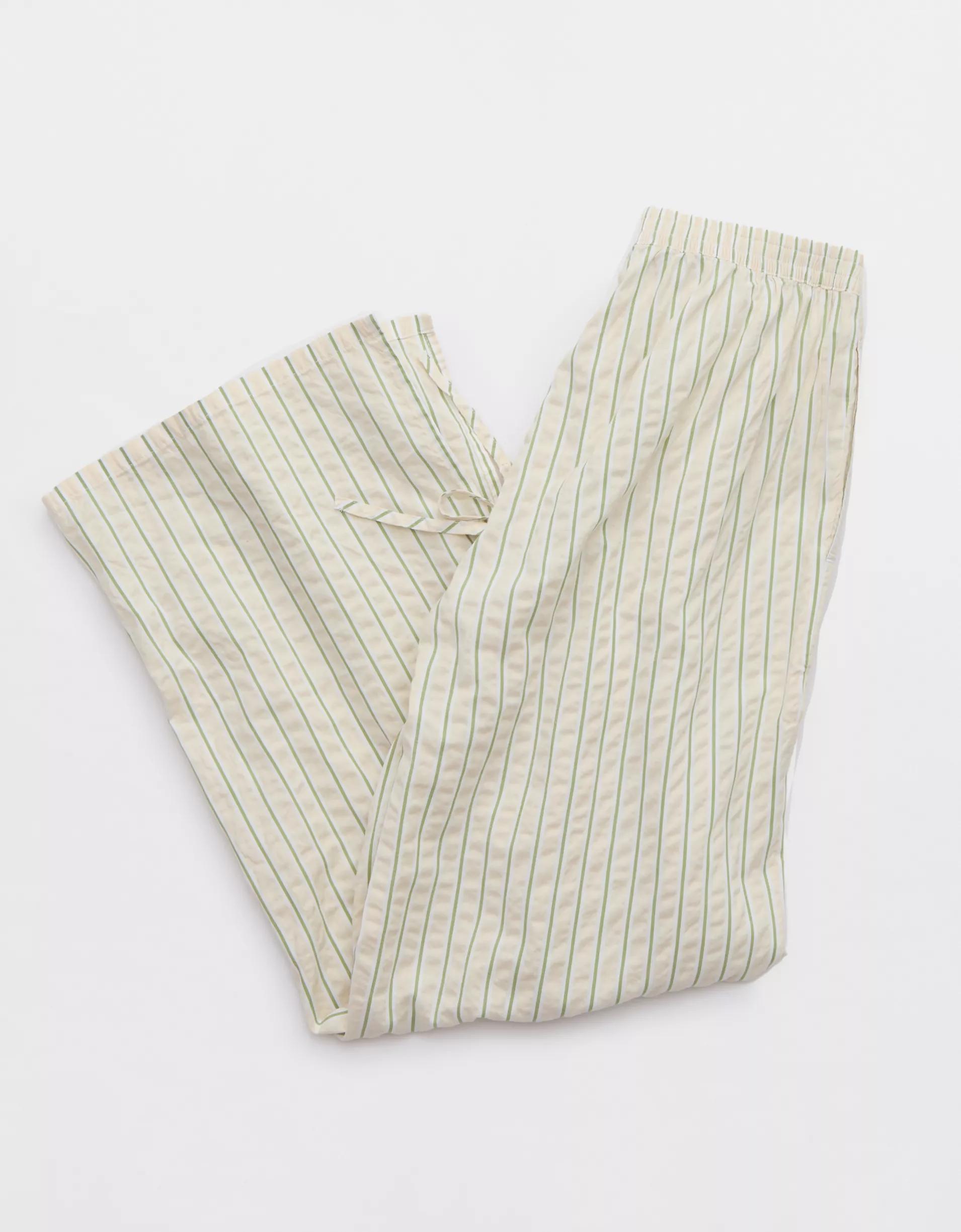 Aerie Off-Duty Seersucker Side Tie Trouser PJ Product Image