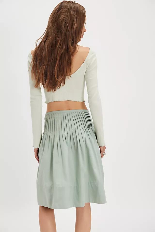 Peyton Pintuck Midi Skirt Product Image