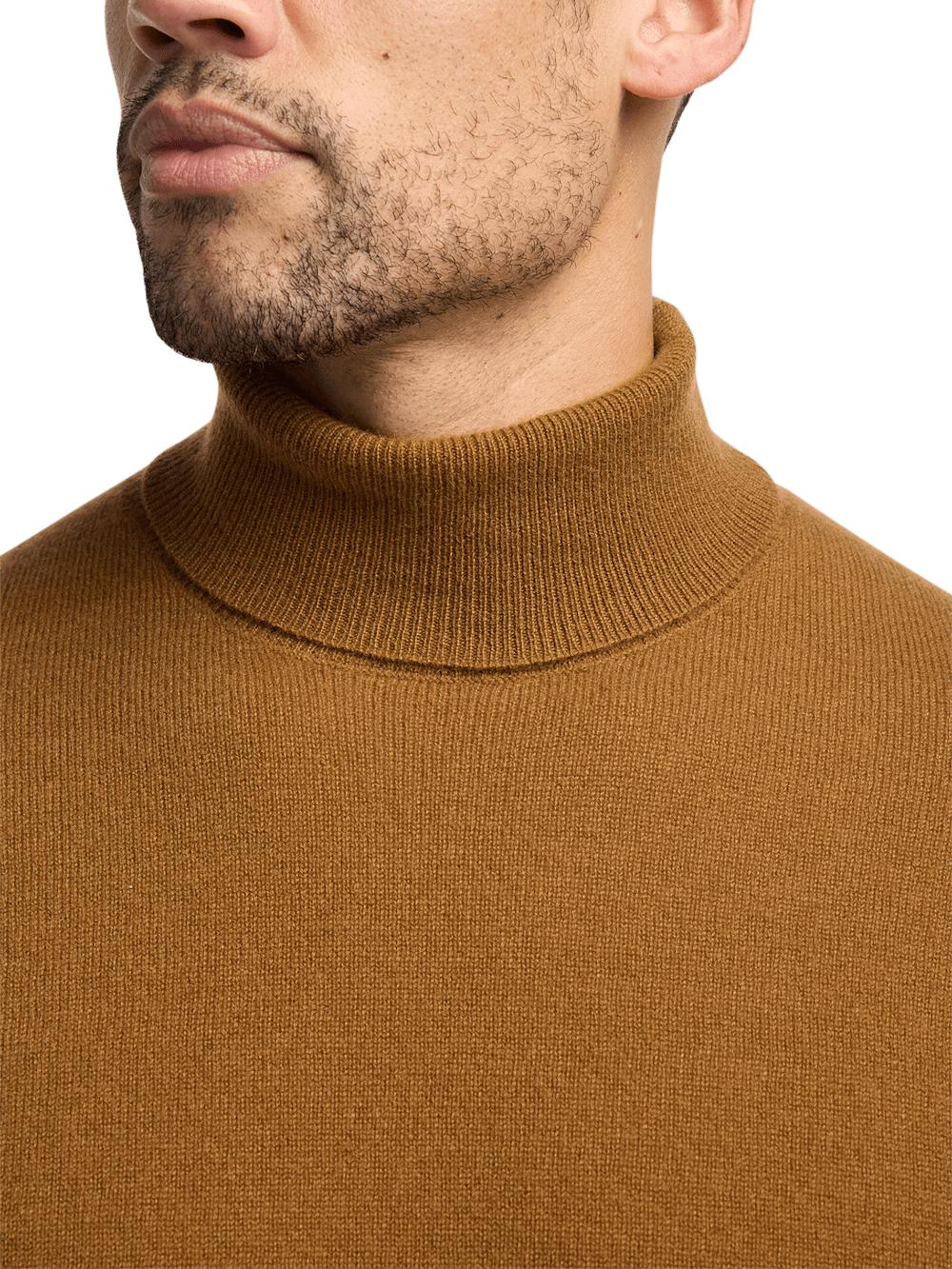 Cashmere Turtleneck Sweater - Brown Product Image