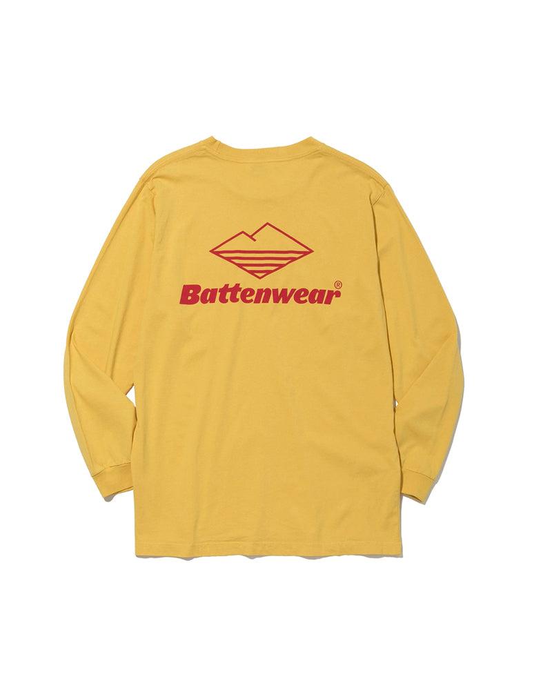 Team L/S Pocket Tee / Mustard x Red Product Image