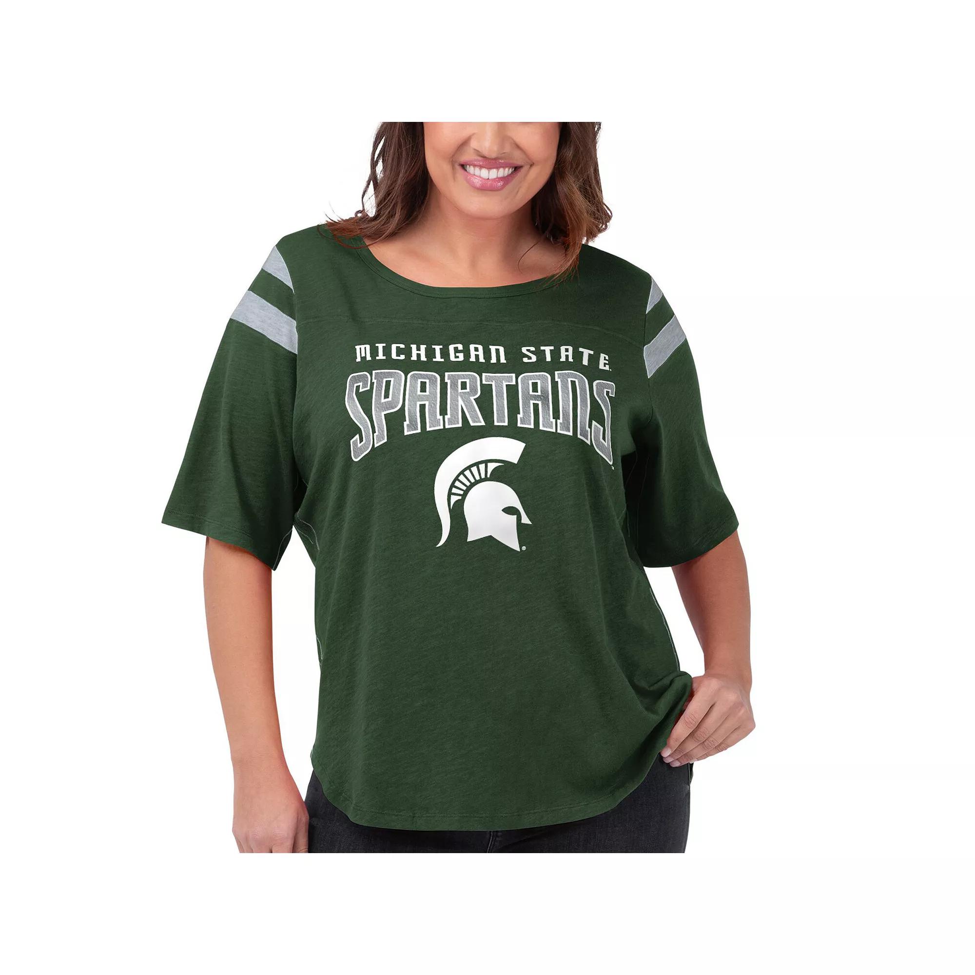 Women's G-III 4Her by Carl Banks Green Michigan State Spartans Plus  Product Image