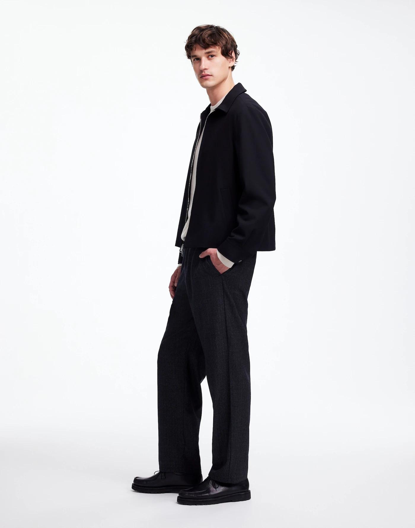 Wool Elastic Trousers in Italian Fabric Product Image