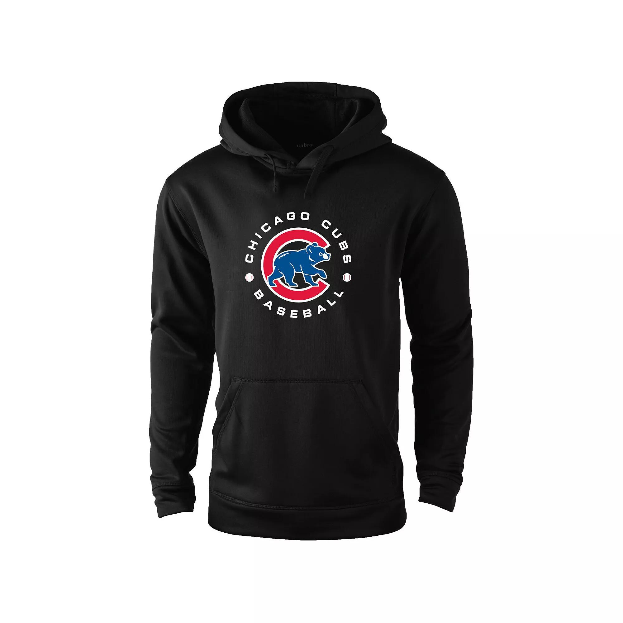 Men's Dunbrooke Black Chicago Cubs Champion Pullover Hoodie, Size: 2XL Product Image