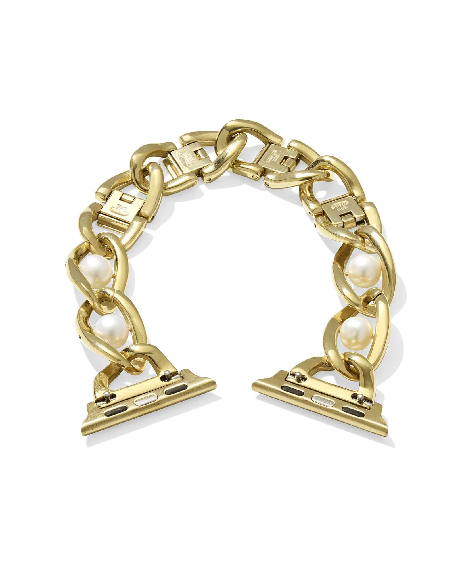 Giselle Gold Tone Stainless Steel Watch Band Product Image