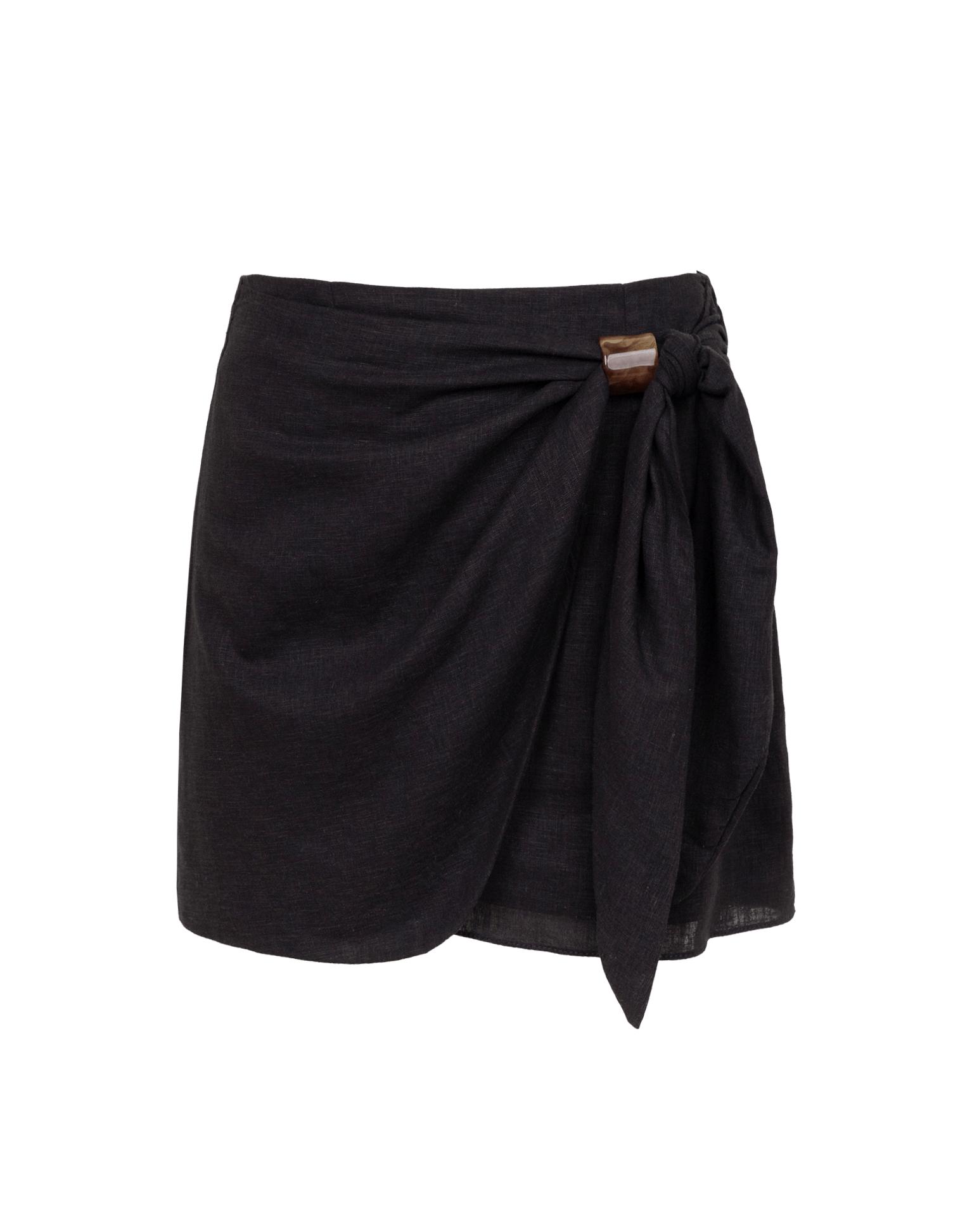 Luna Mini Skirt - Black Product Image