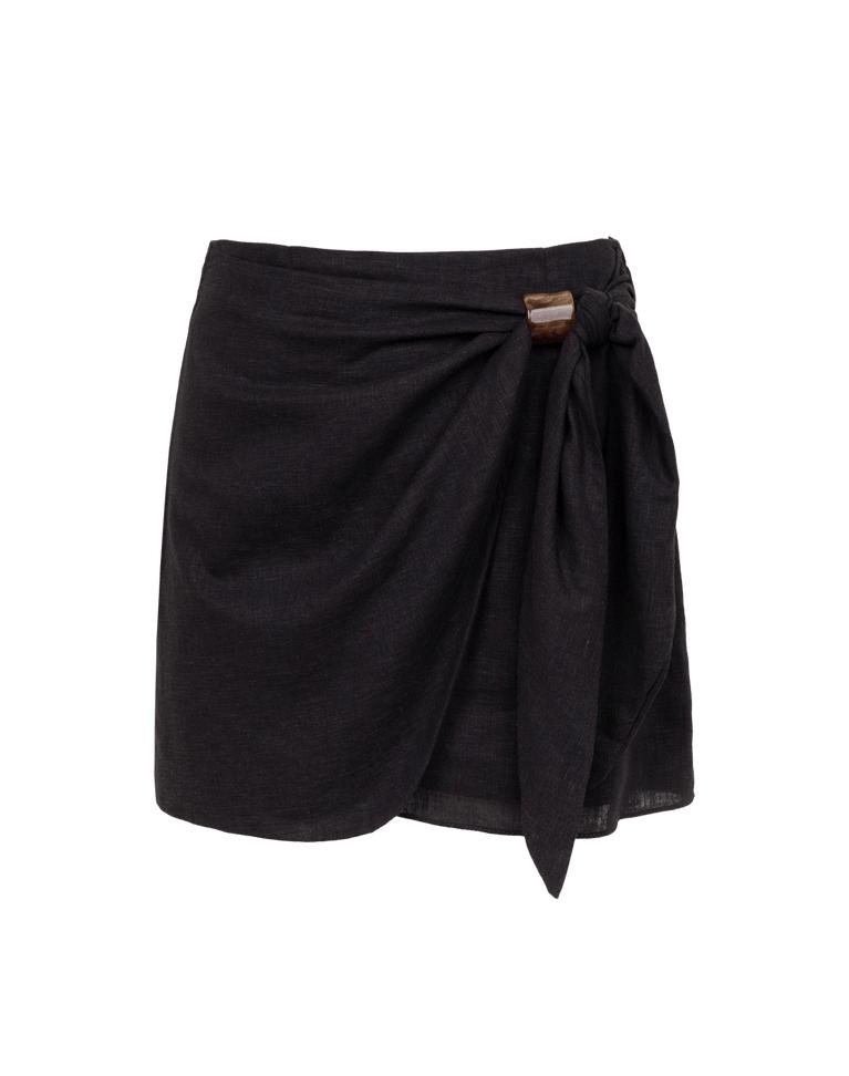 Luna Mini Skirt - Black Product Image