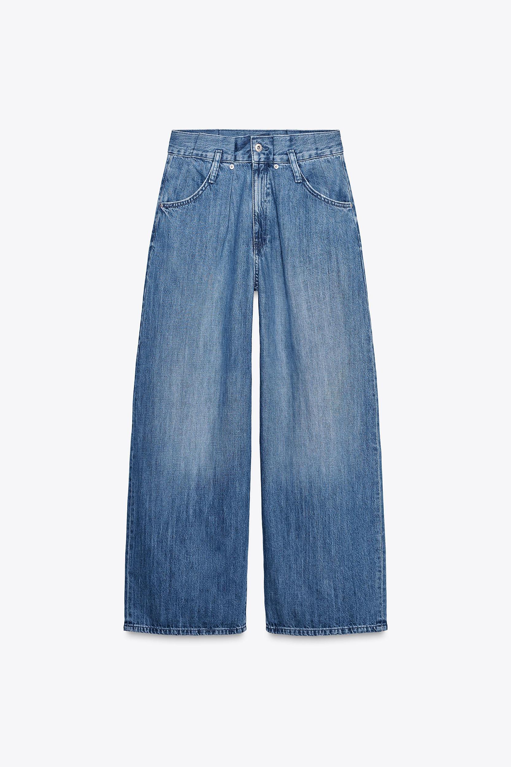TRF PAPERBAG HIGH-WAISTED JEANS Product Image